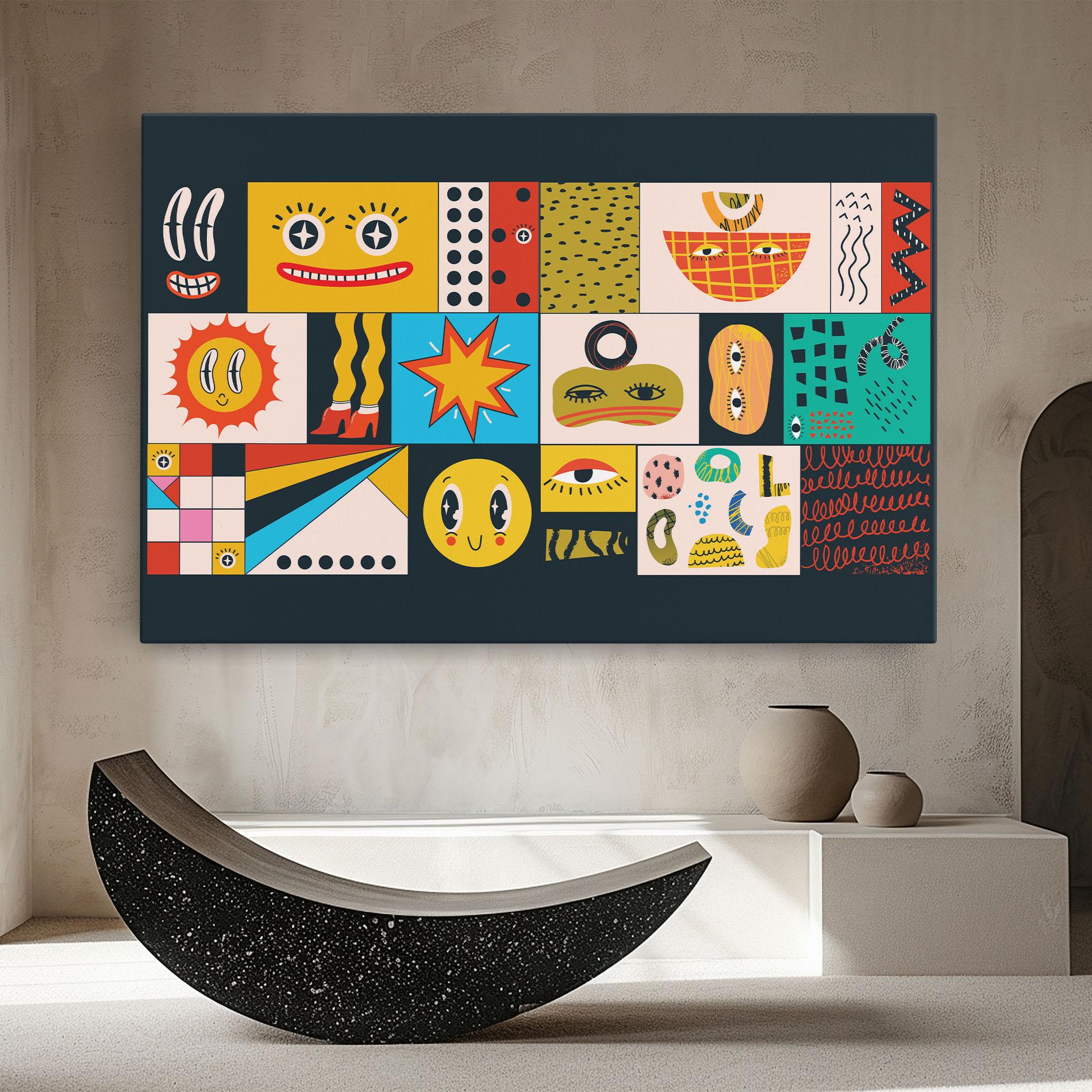 Leinwandbild Cool Eye Shape mockup 8