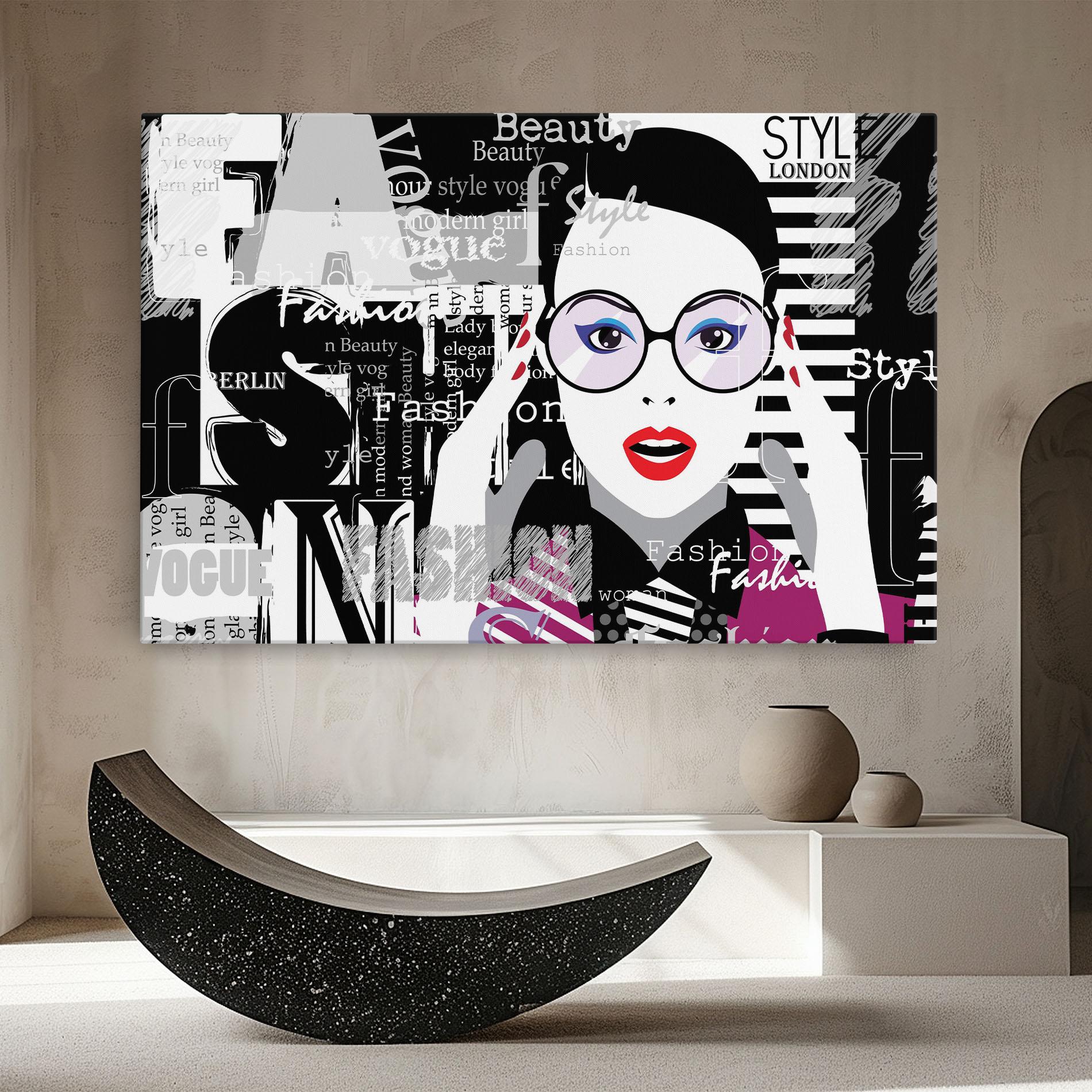 Leinwandbild Fashion Collage mockup 8