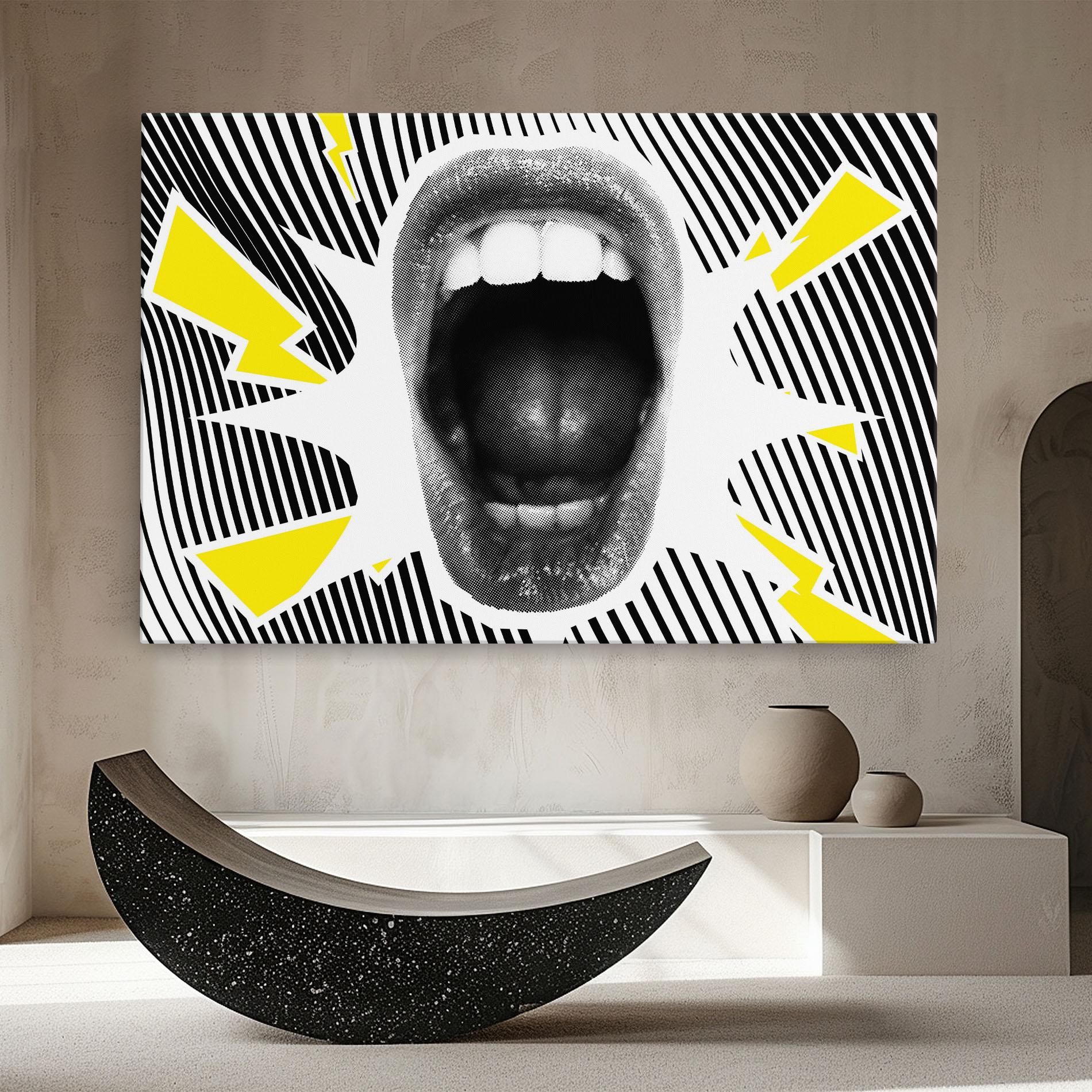 Leinwandbild Lightning Mouth mockup 8