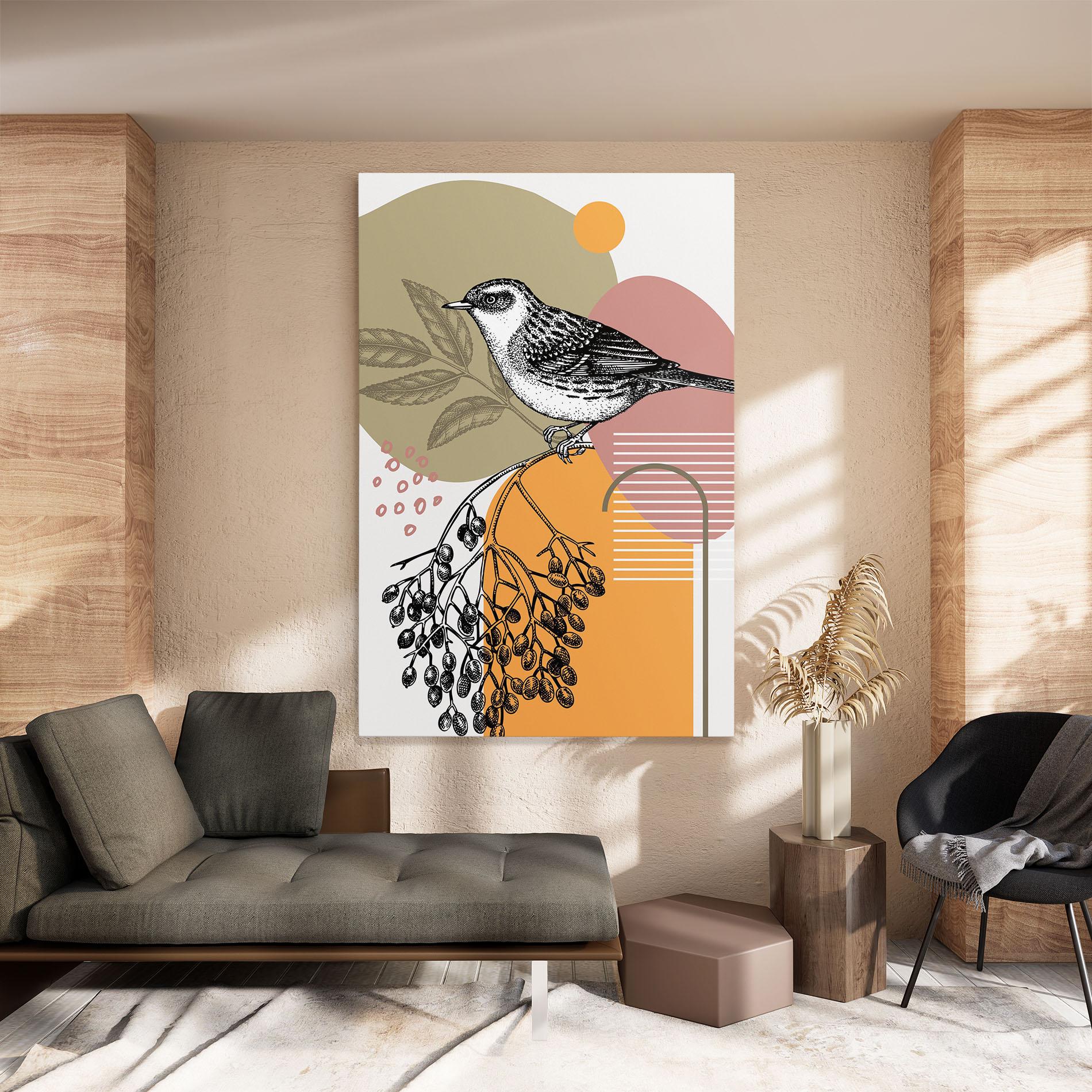 Leinwandbild Bird Collage mockup 8