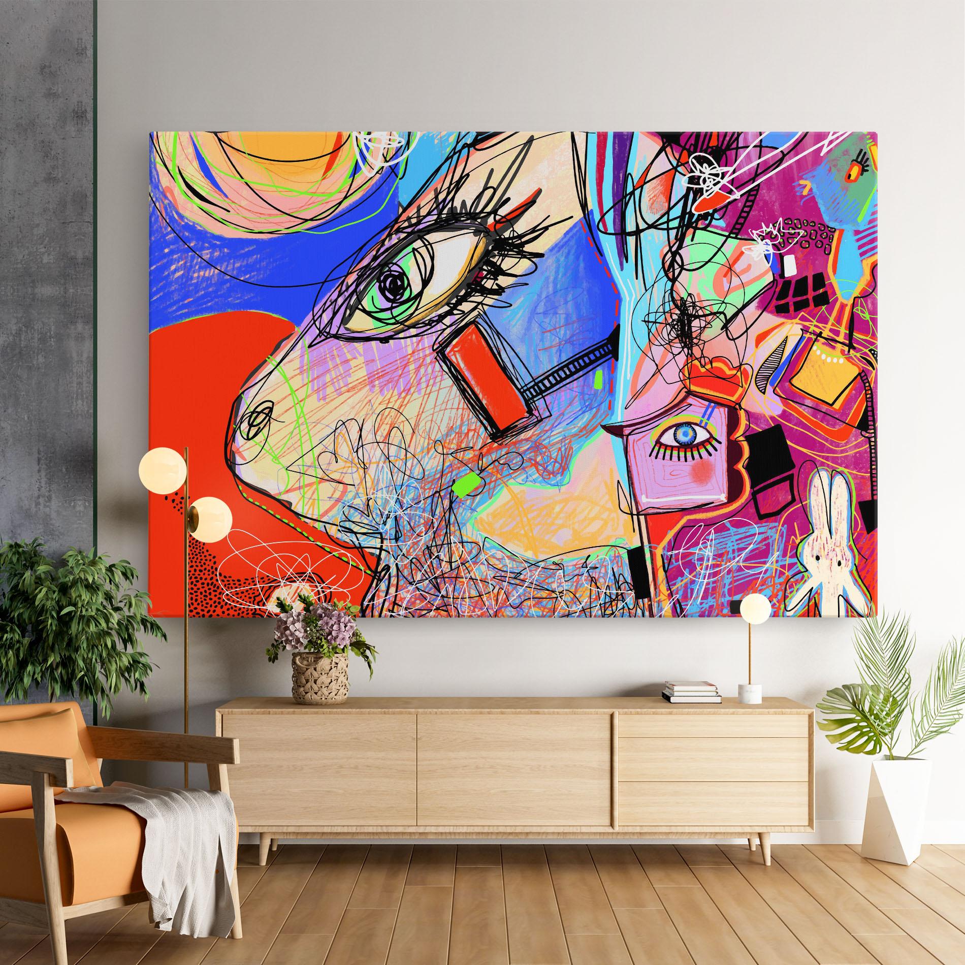 Leinwandbild Animal Eye Art mockup 9