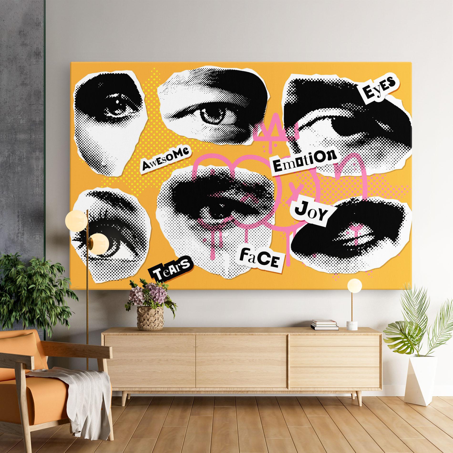 Leinwandbild Awesome Emotions mockup 9