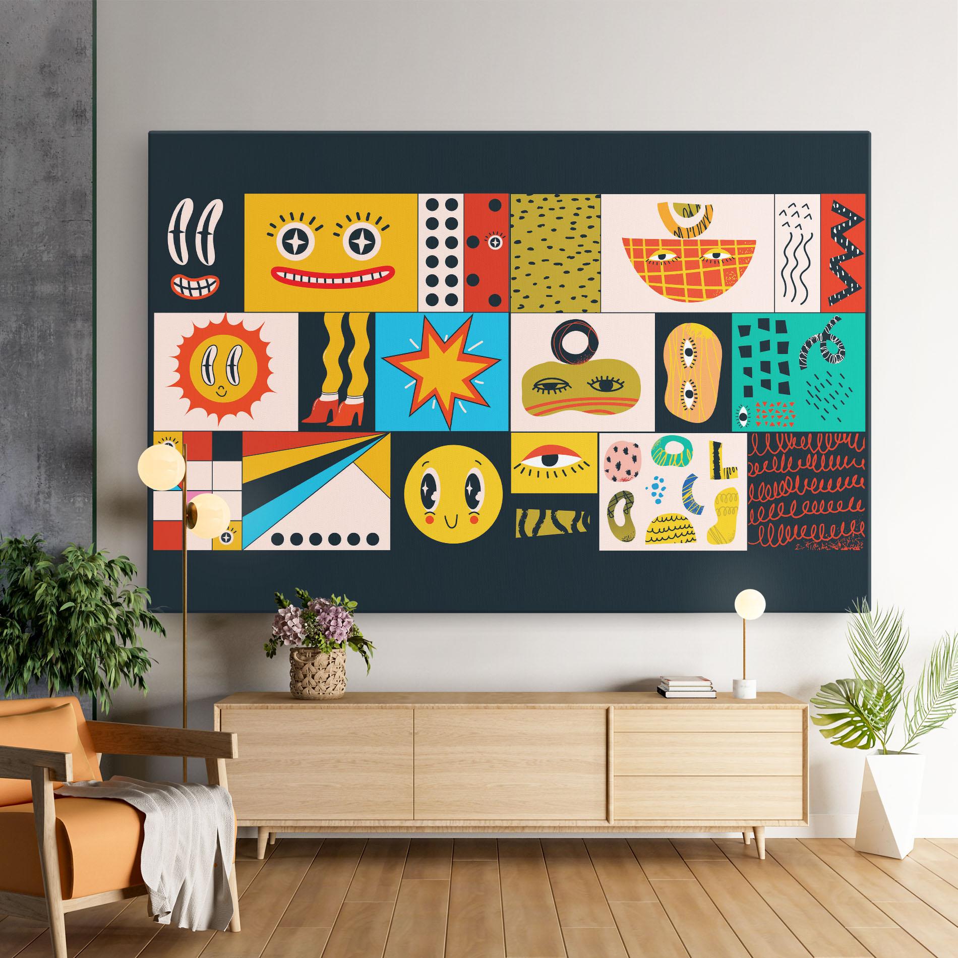 Leinwandbild Cool Eye Shape mockup 9