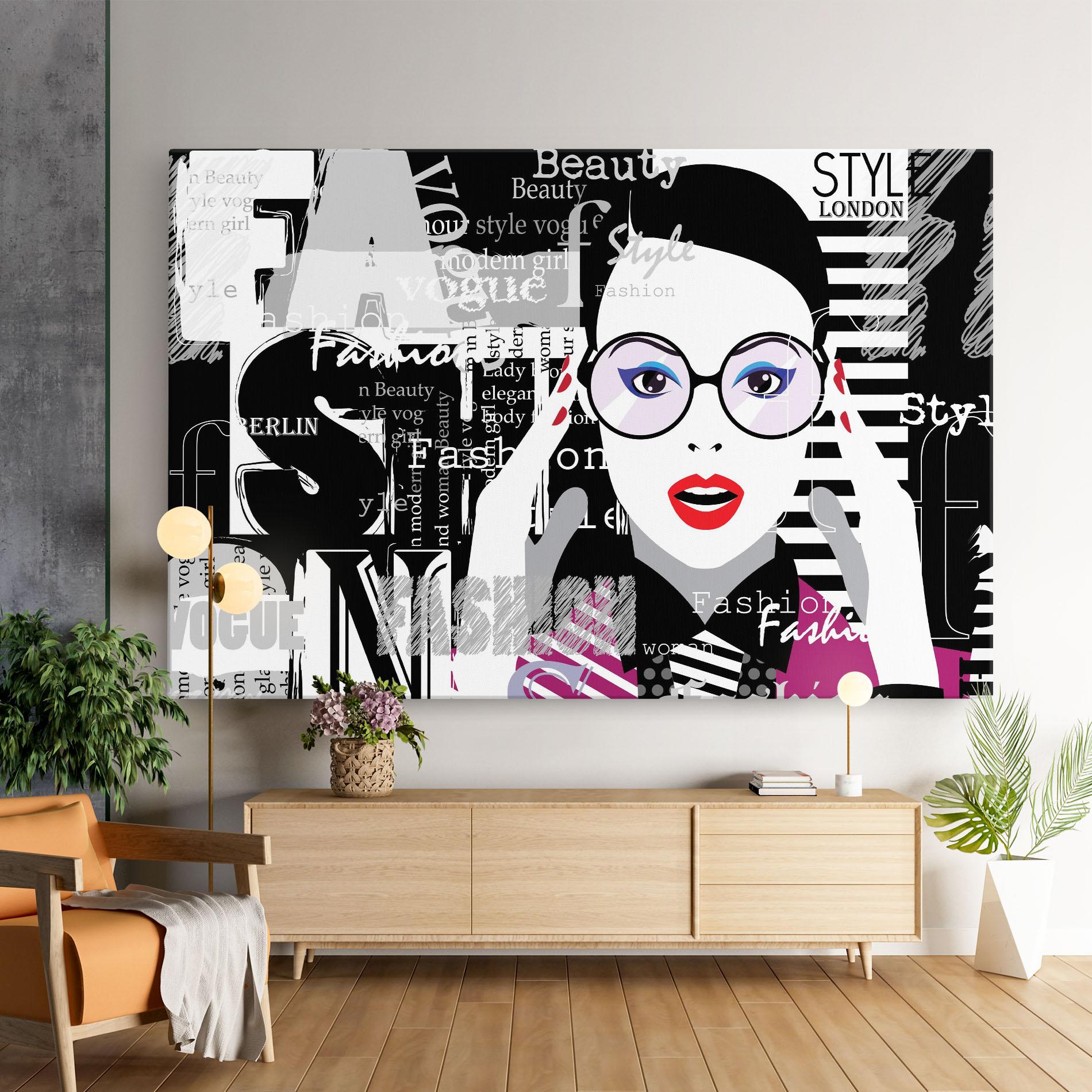 Leinwandbild Fashion Collage mockup 9