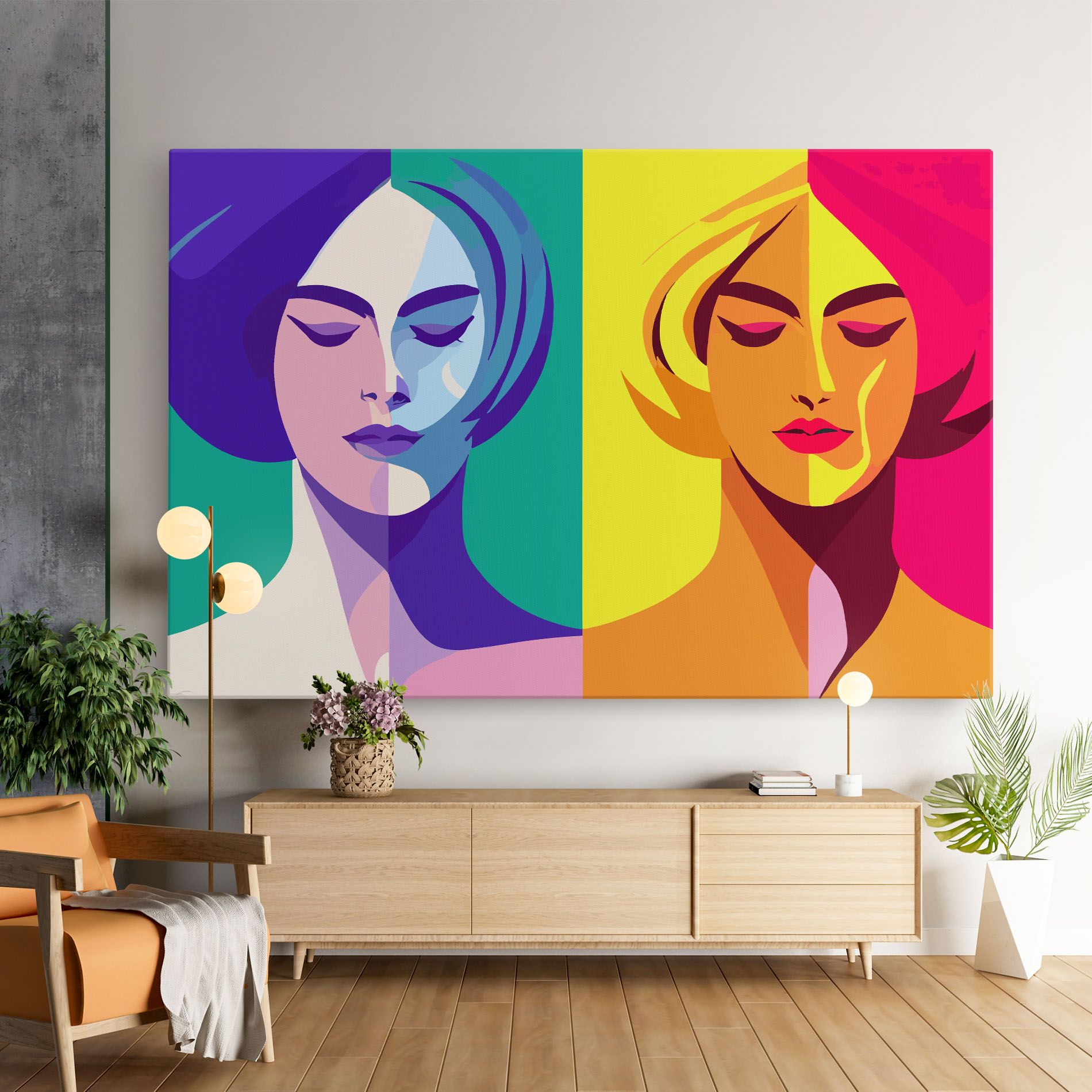 Winter Summer Girl mockup 9