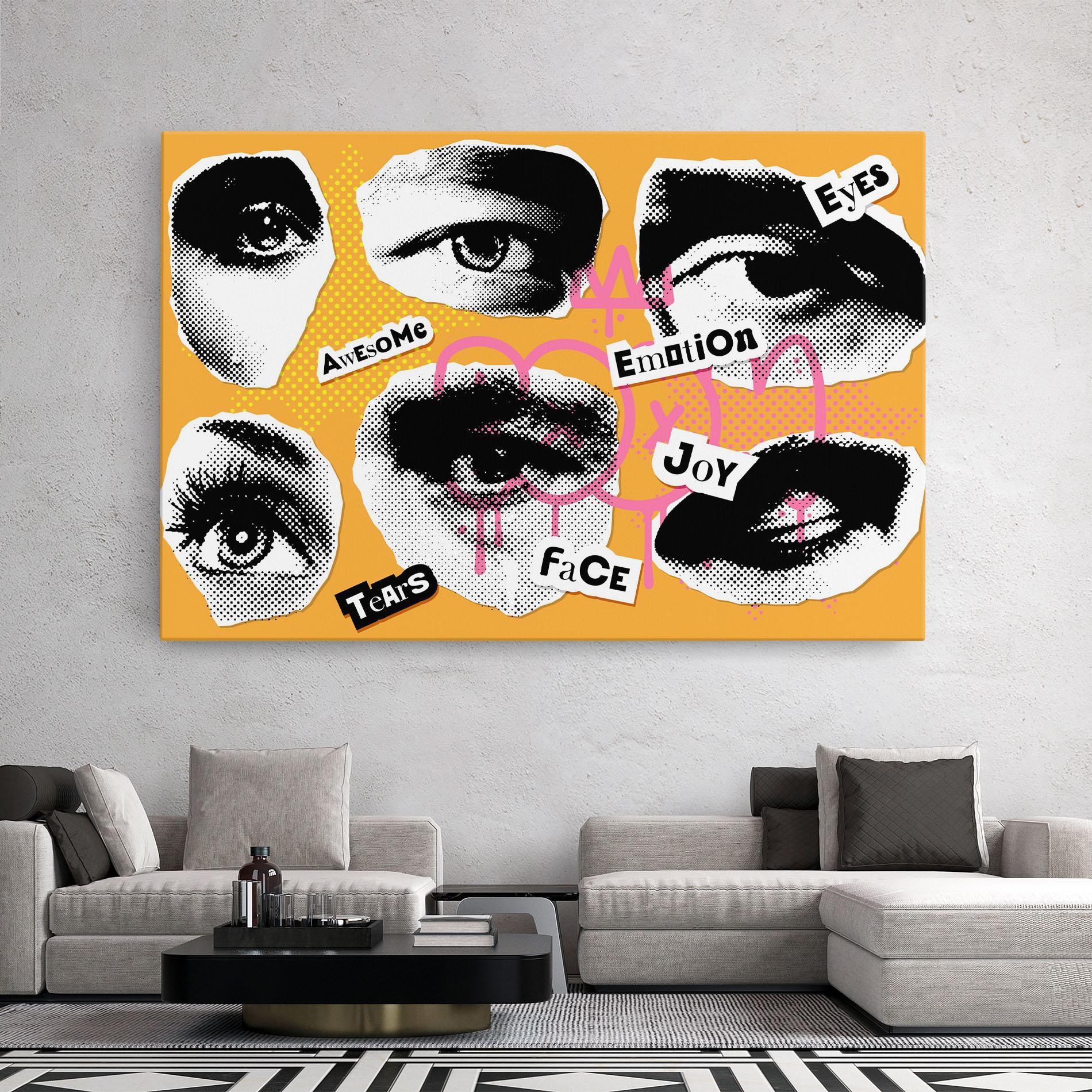 Leinwandbild Awesome Emotions mockup 2