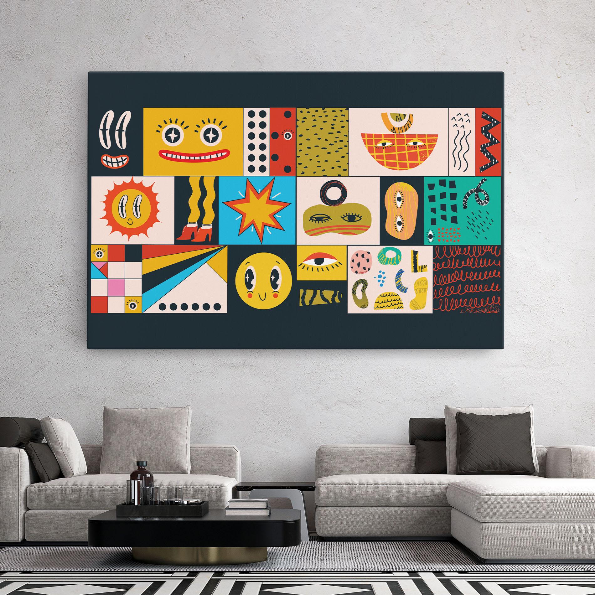 Leinwandbild Cool Eye Shape mockup 2