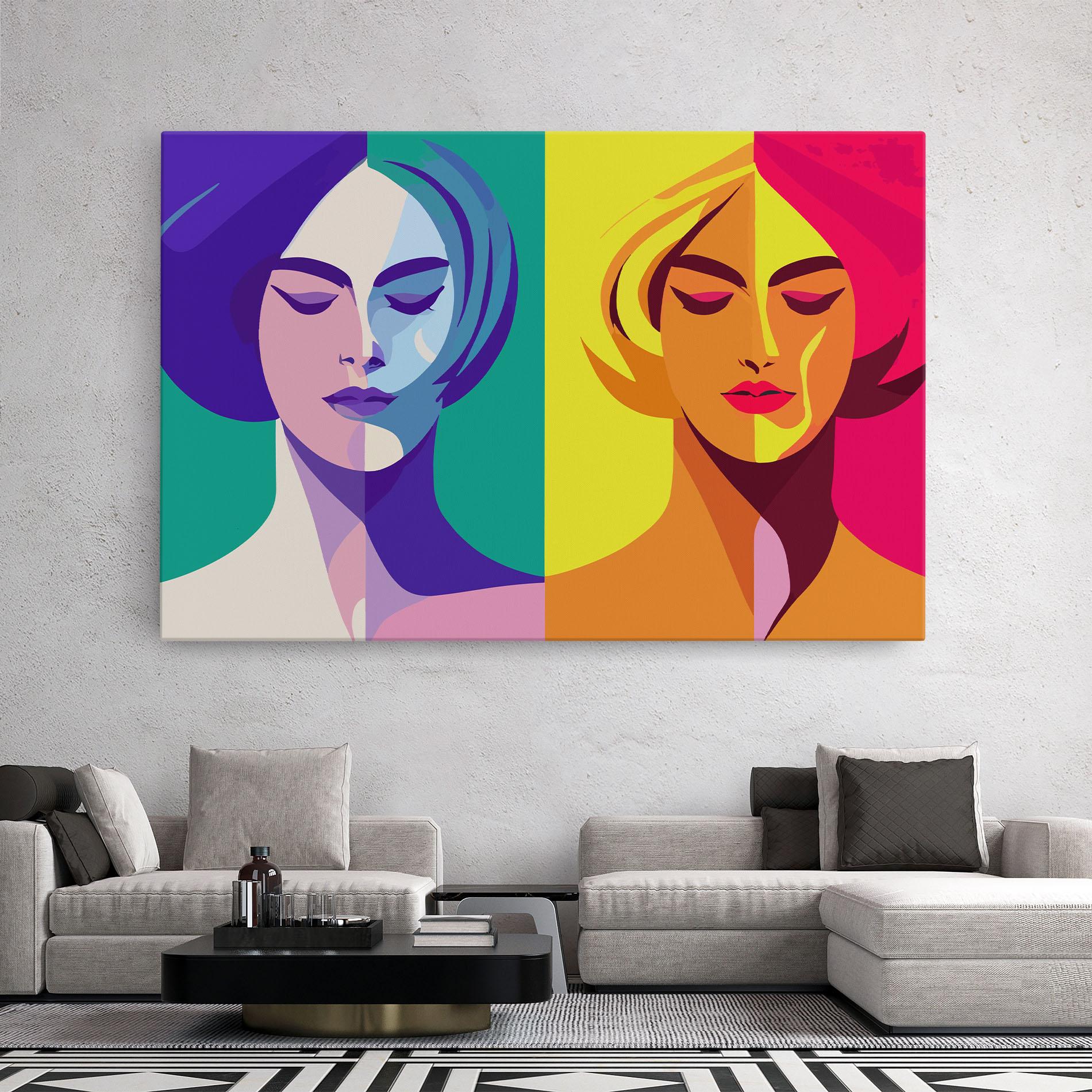 Leinwandbild Winter Summer Girl mockup 2