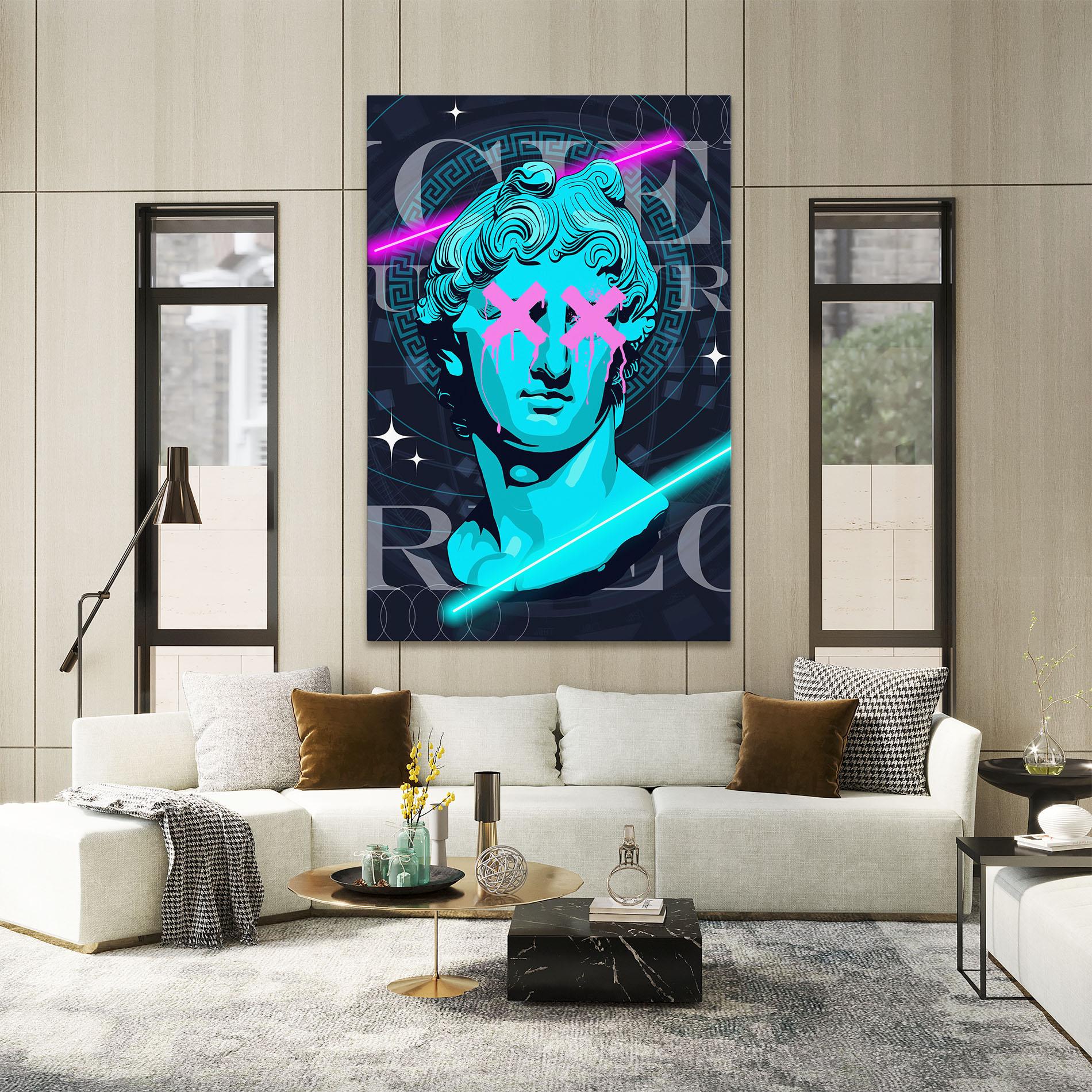 Leinwandbild Sculptures mockup 2