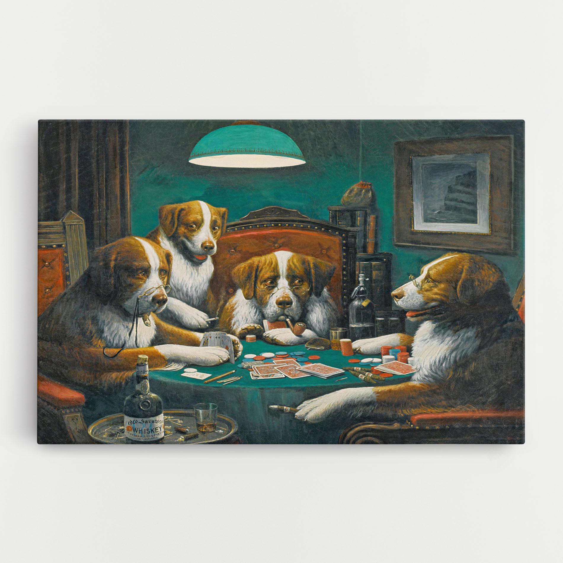 Leinwandbild Poker Game mockup 0