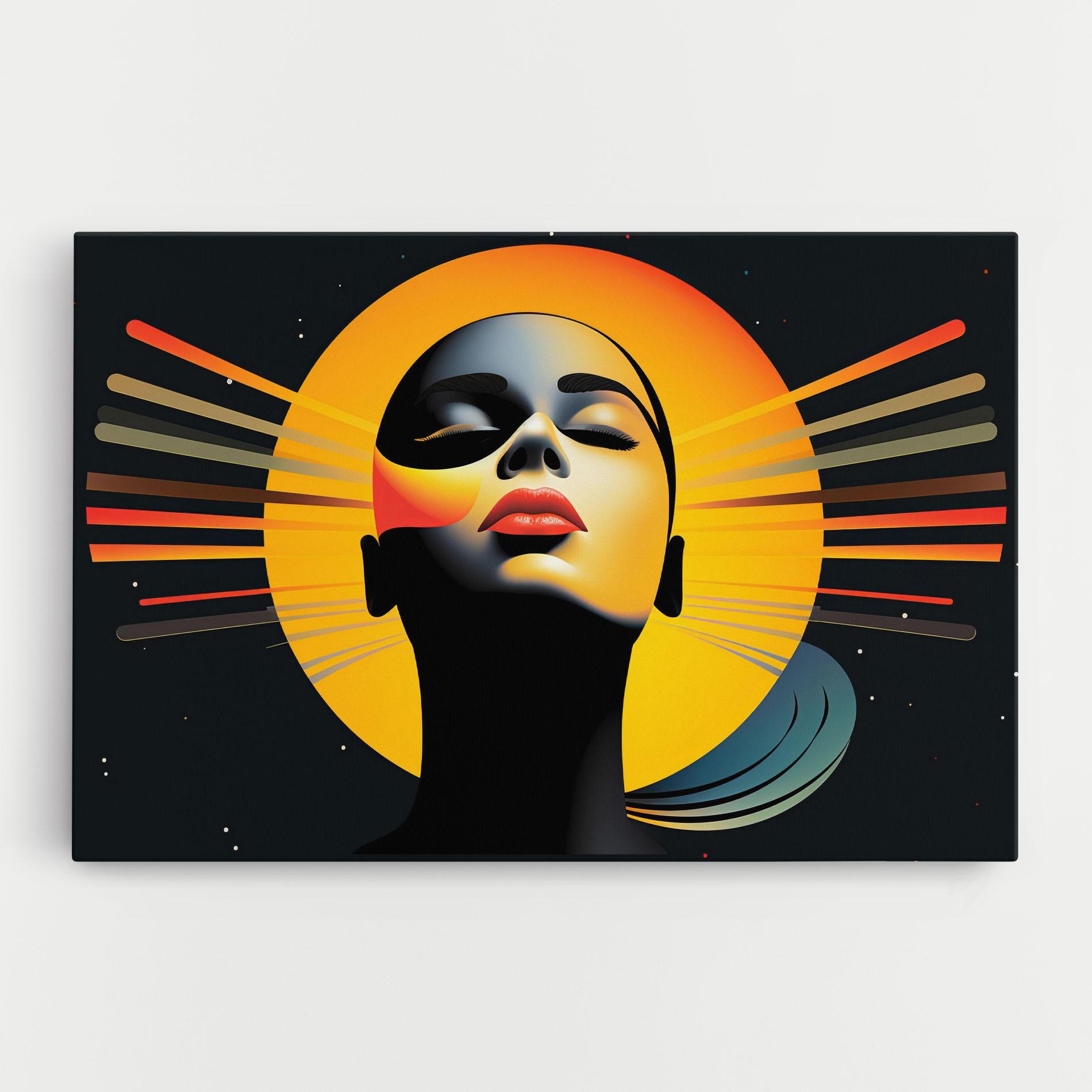 Leinwandbild Synthetic Dreamy Profile mockup 0