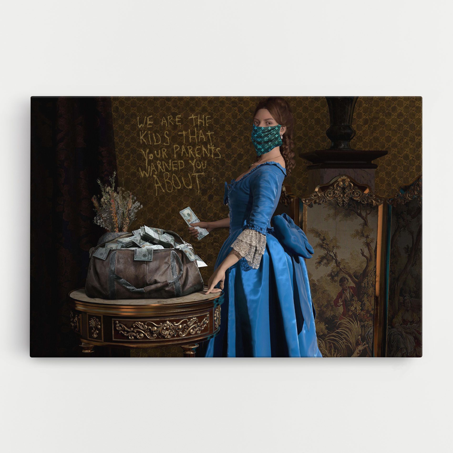 Vintage Money Heist mockup 0