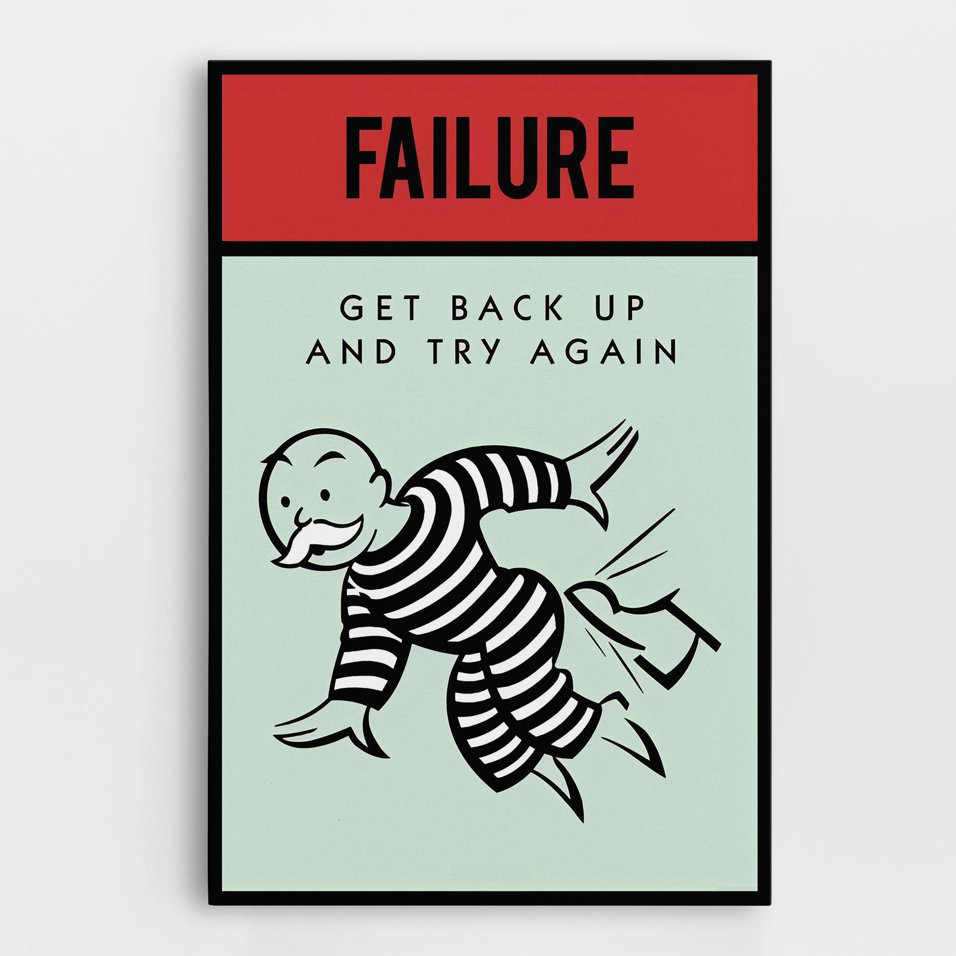 Leinwandbild FAILURE mockup 0