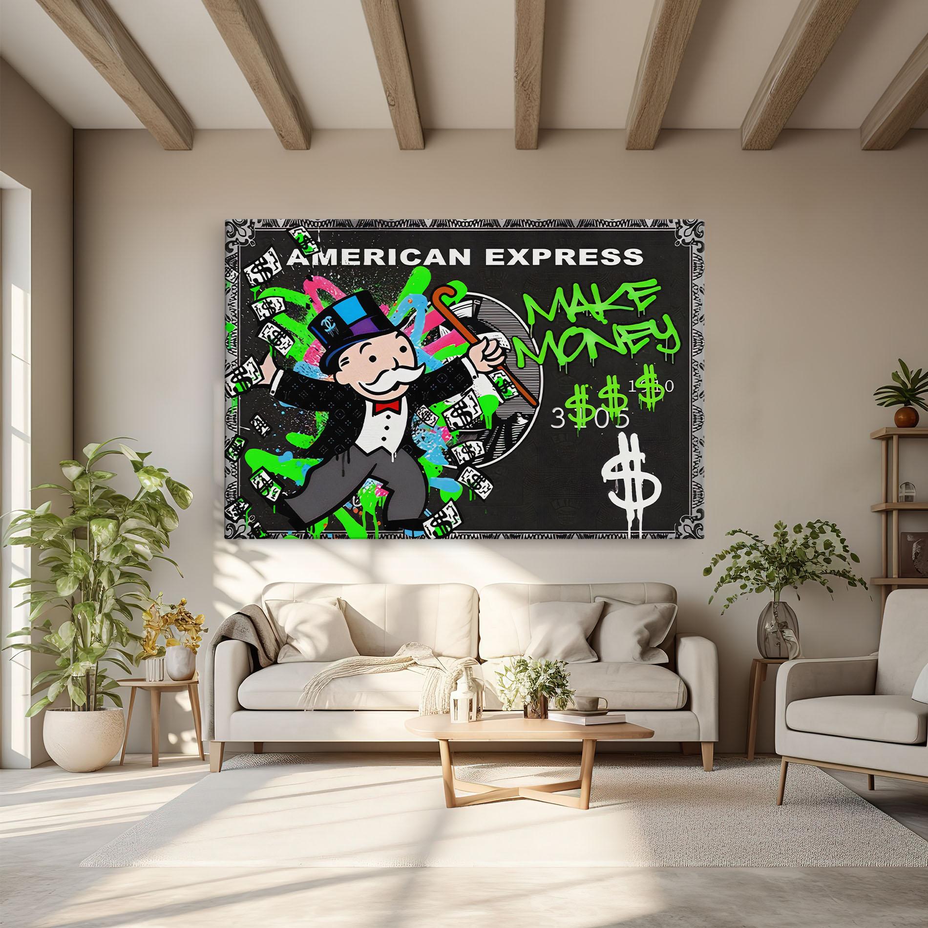 Leinwandbild Make Money mockup 6