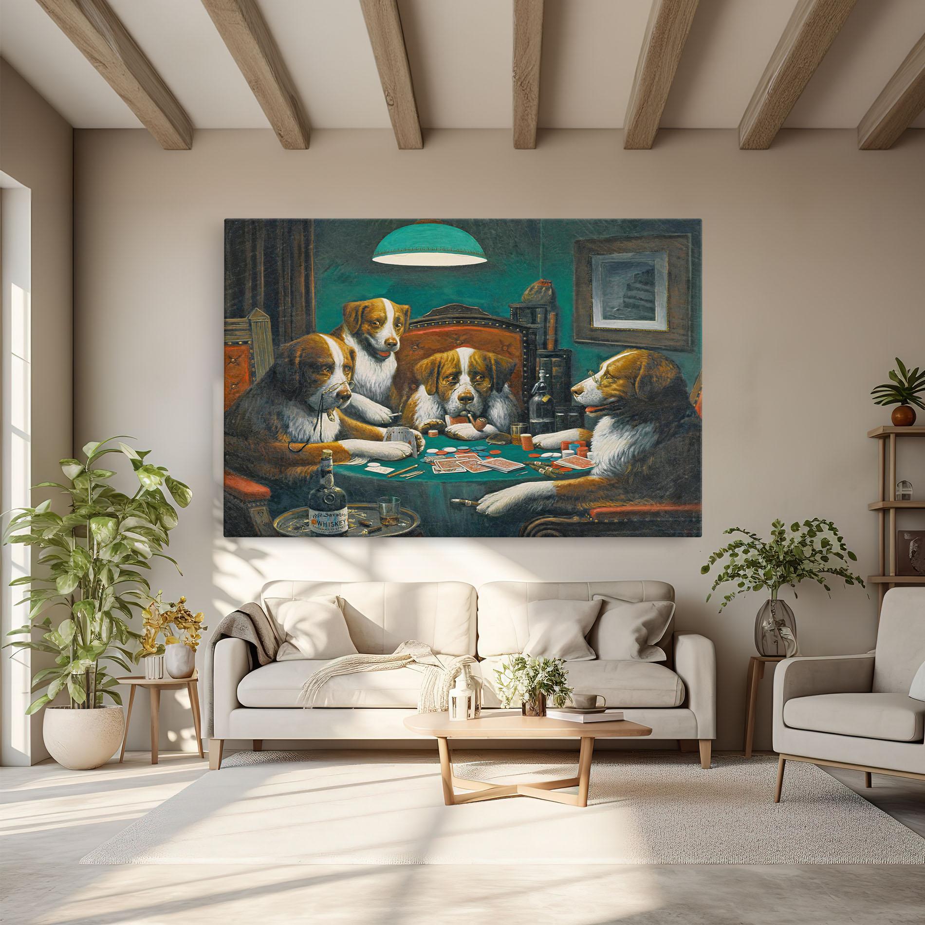 Leinwandbild Poker Game mockup 6