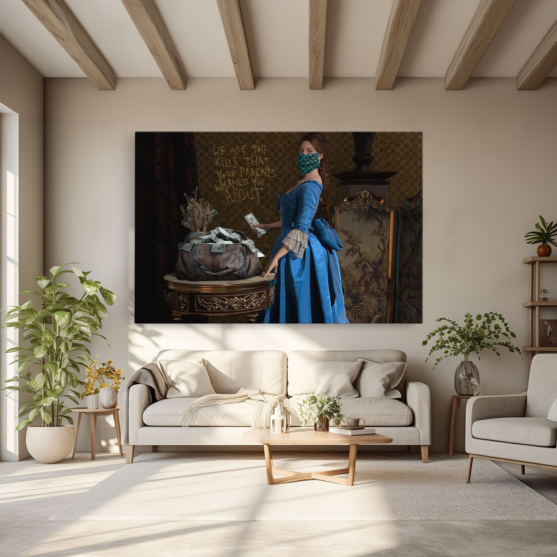 Vintage Money Heist mockup 6