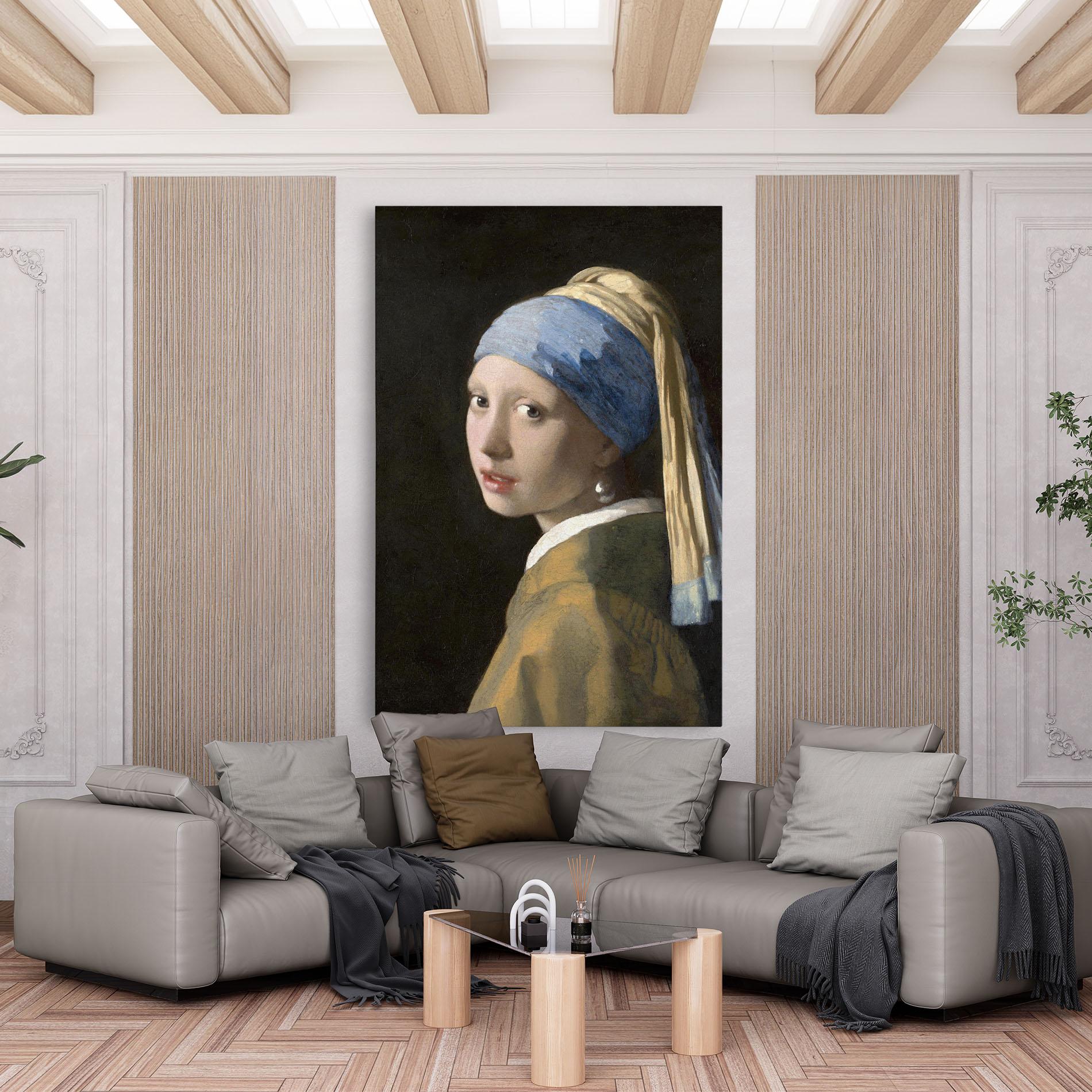 Leinwandbild Girl With A Pearl mockup 6