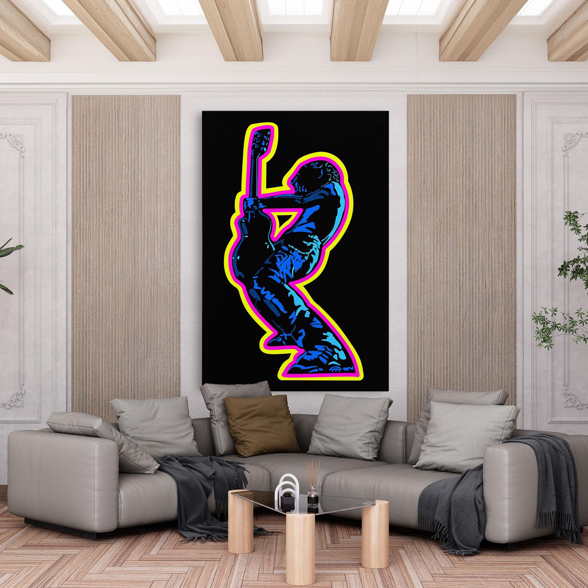 Leinwandbild Guitarist Art mockup 6