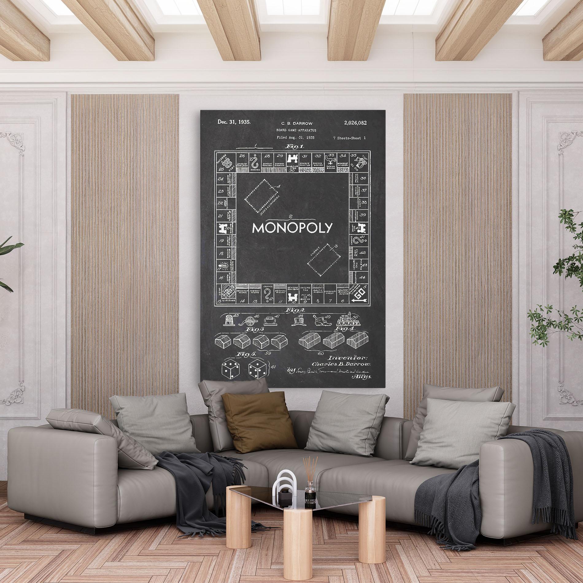 Leinwandbild Monopoly Board mockup 6