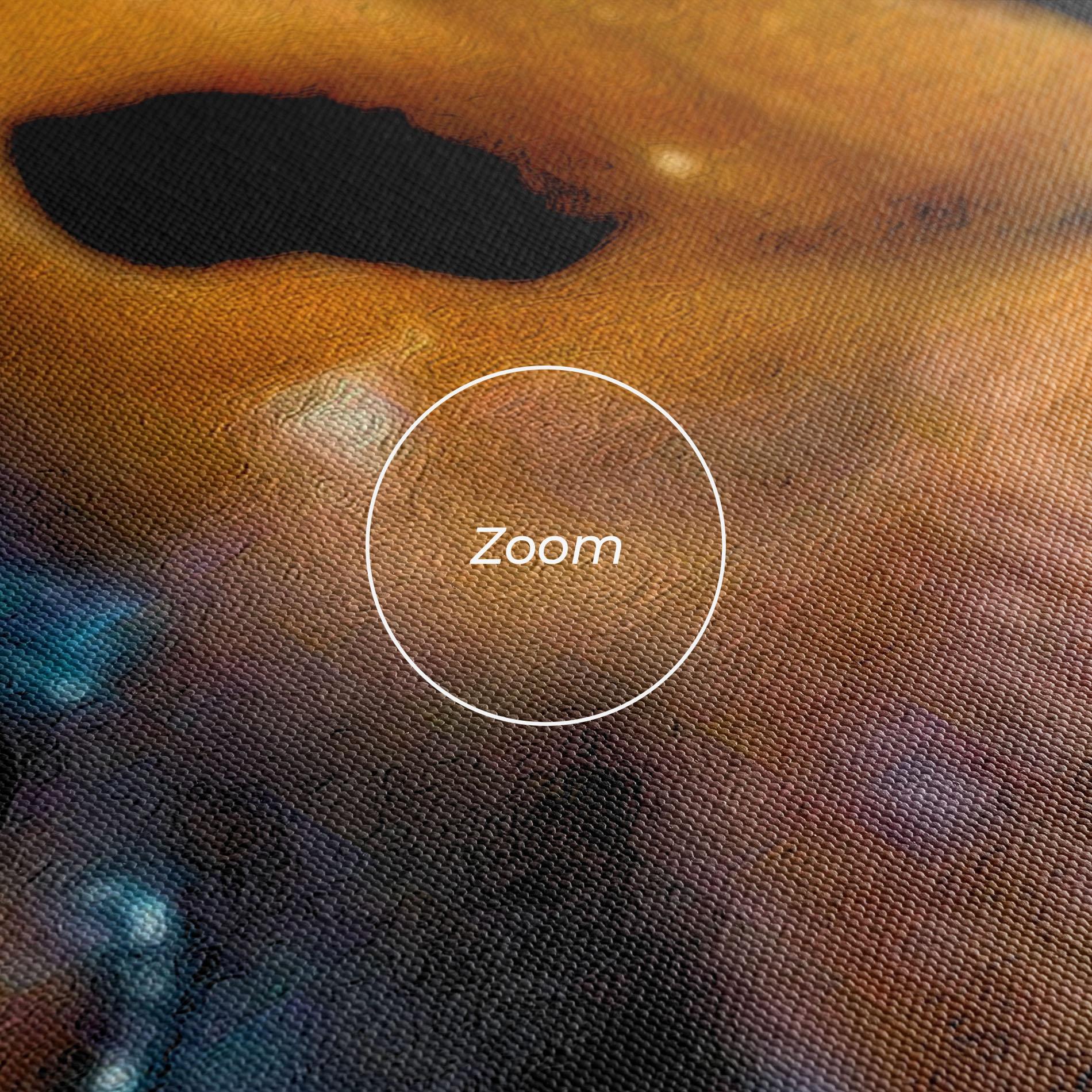 Leinwandbild Blue Light Face mockup 3