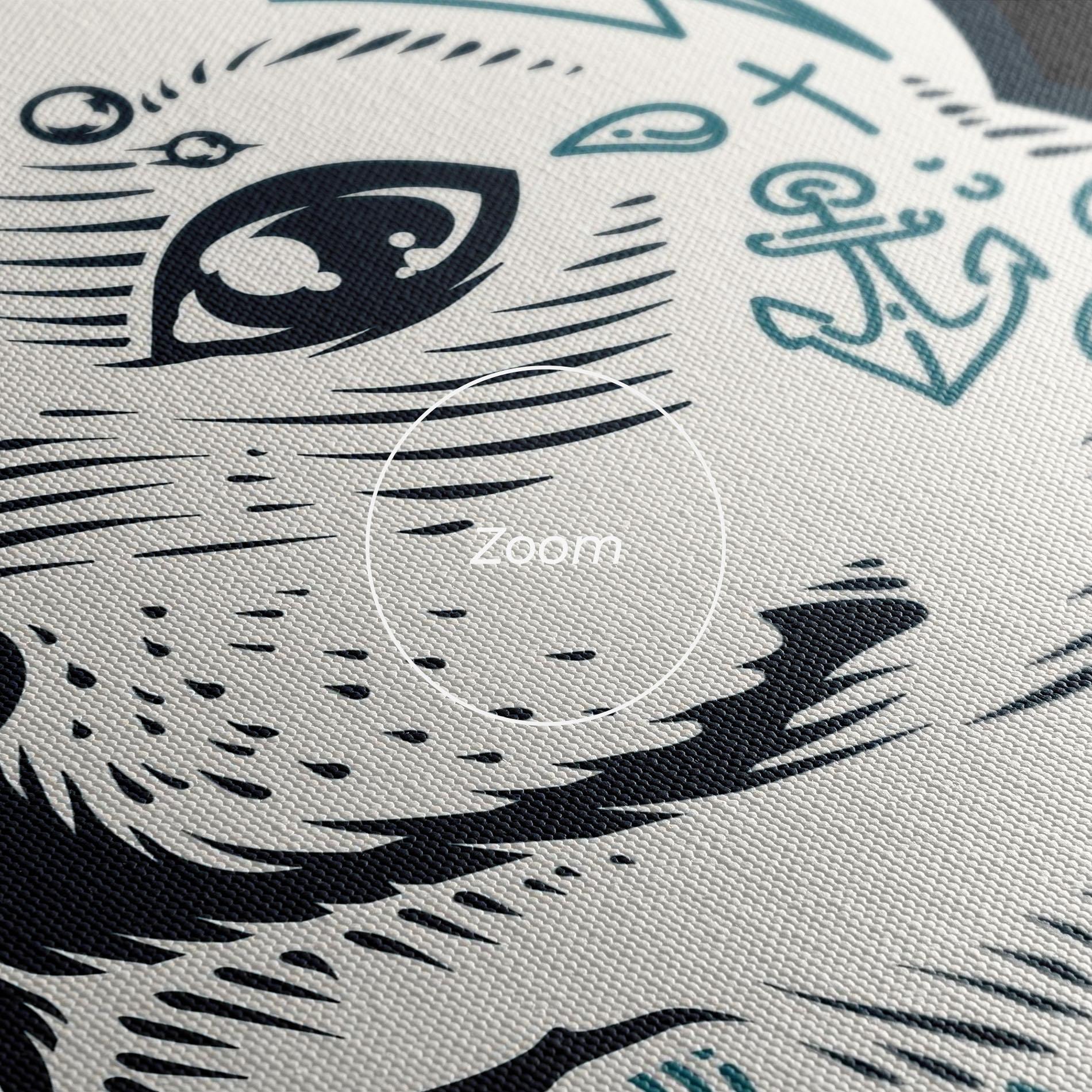 Leinwandbild Chihuahua Tattoo mockup 3