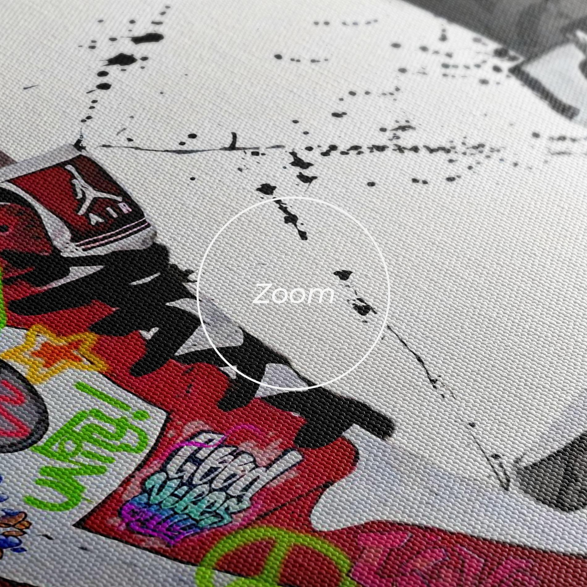 Leinwandbild Love On My Toes mockup 3