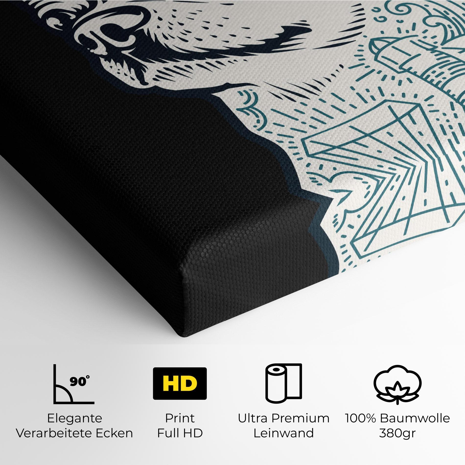 Leinwandbild Chihuahua Tattoo mockup 4