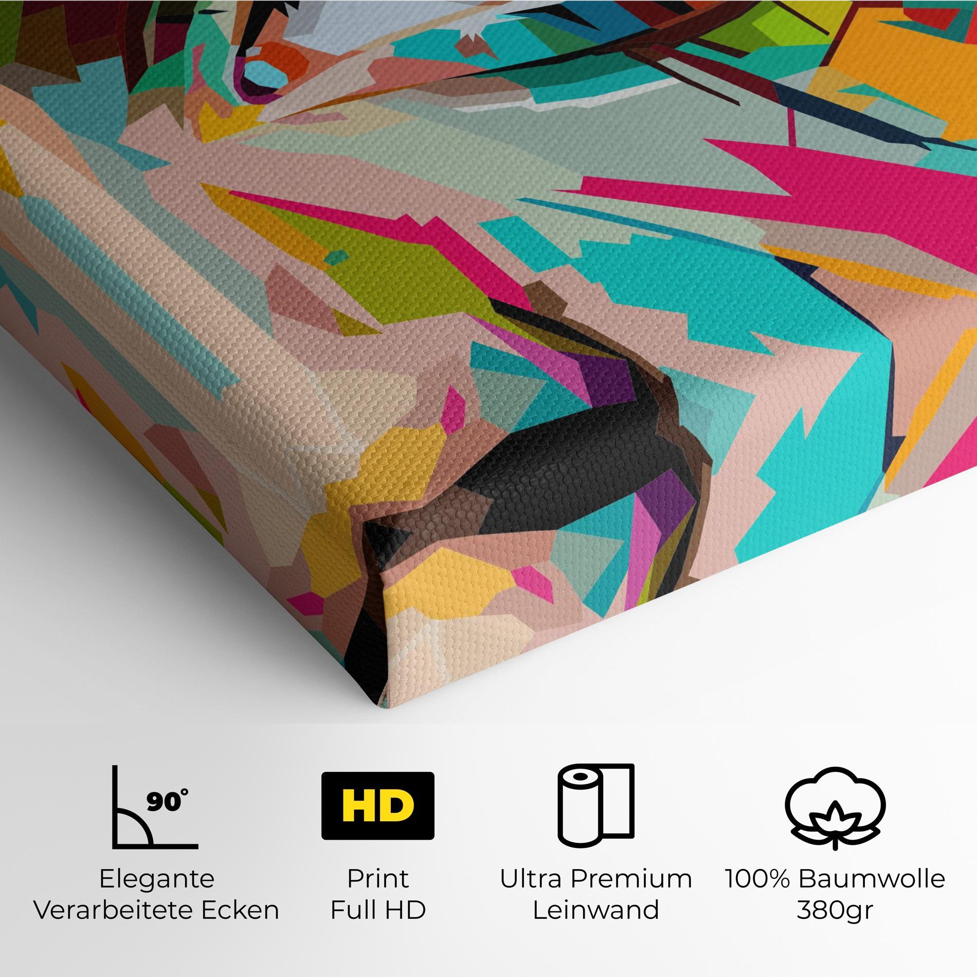 Leinwandbild Colorful Eye mockup 4