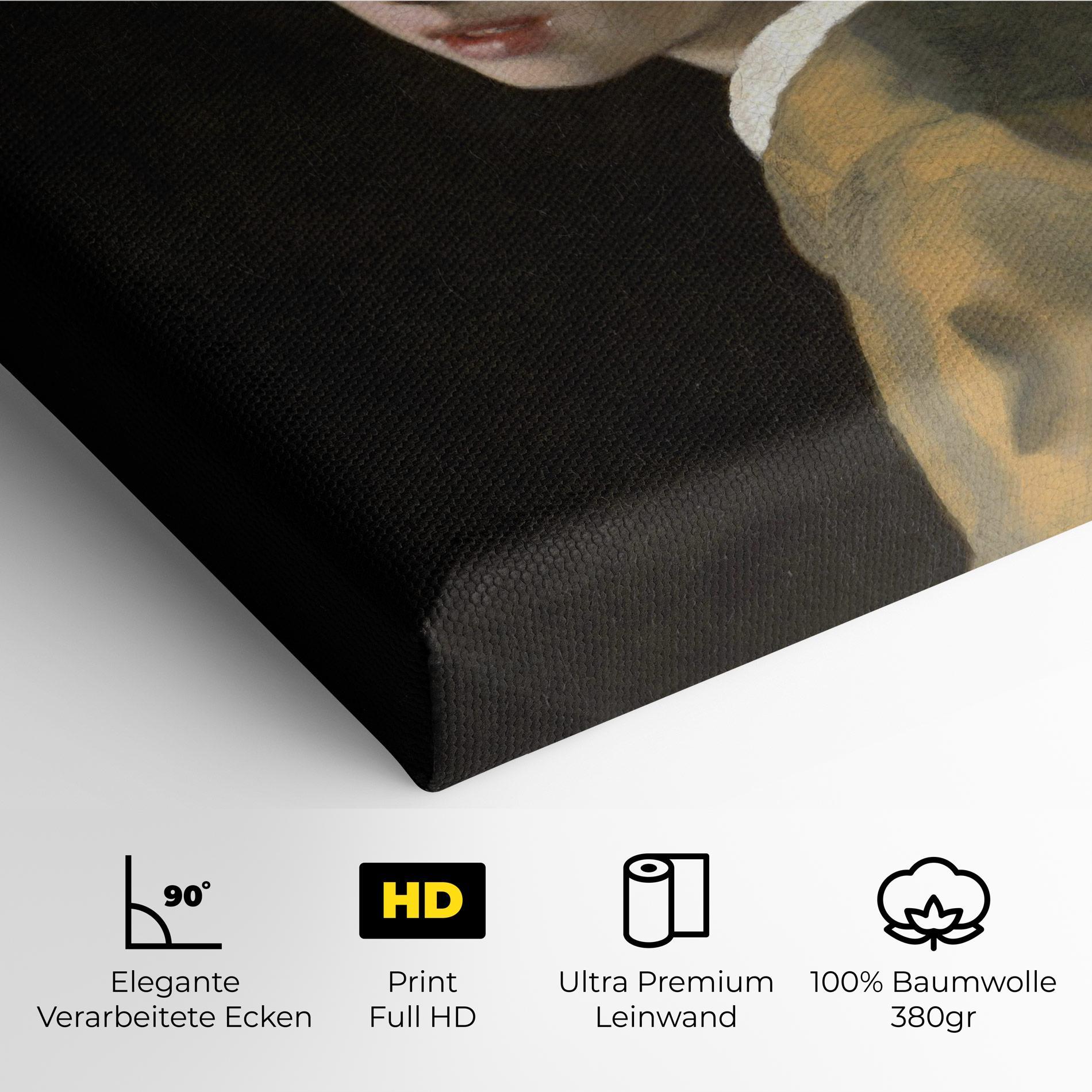 Leinwandbild Girl With A Pearl mockup 4
