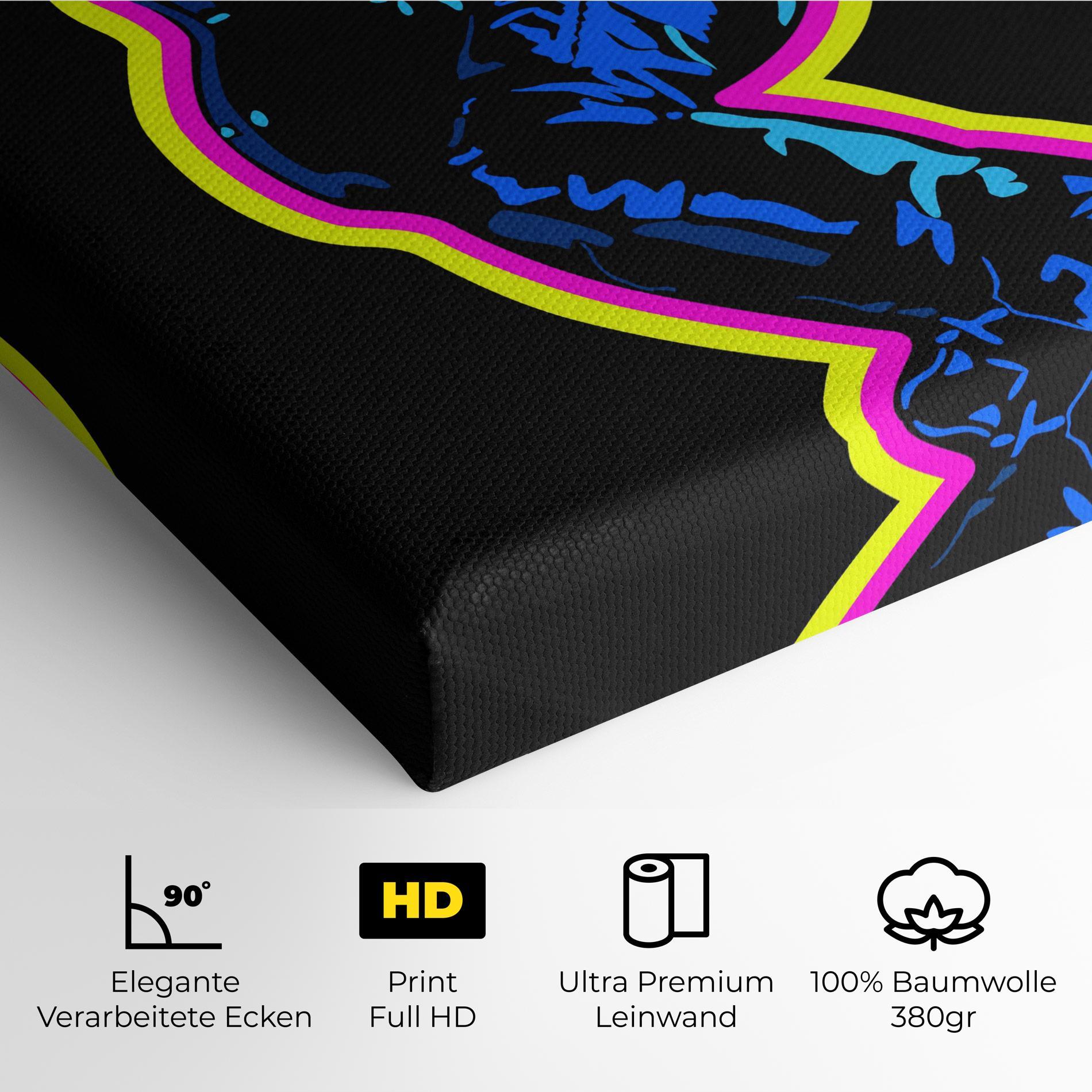 Leinwandbild Guitarist Art mockup 4