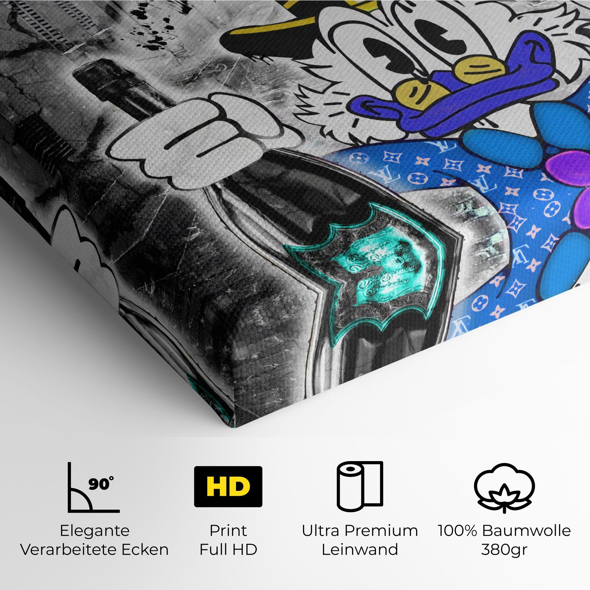 Leinwandbild Wheres My Champagne Blue mockup 4