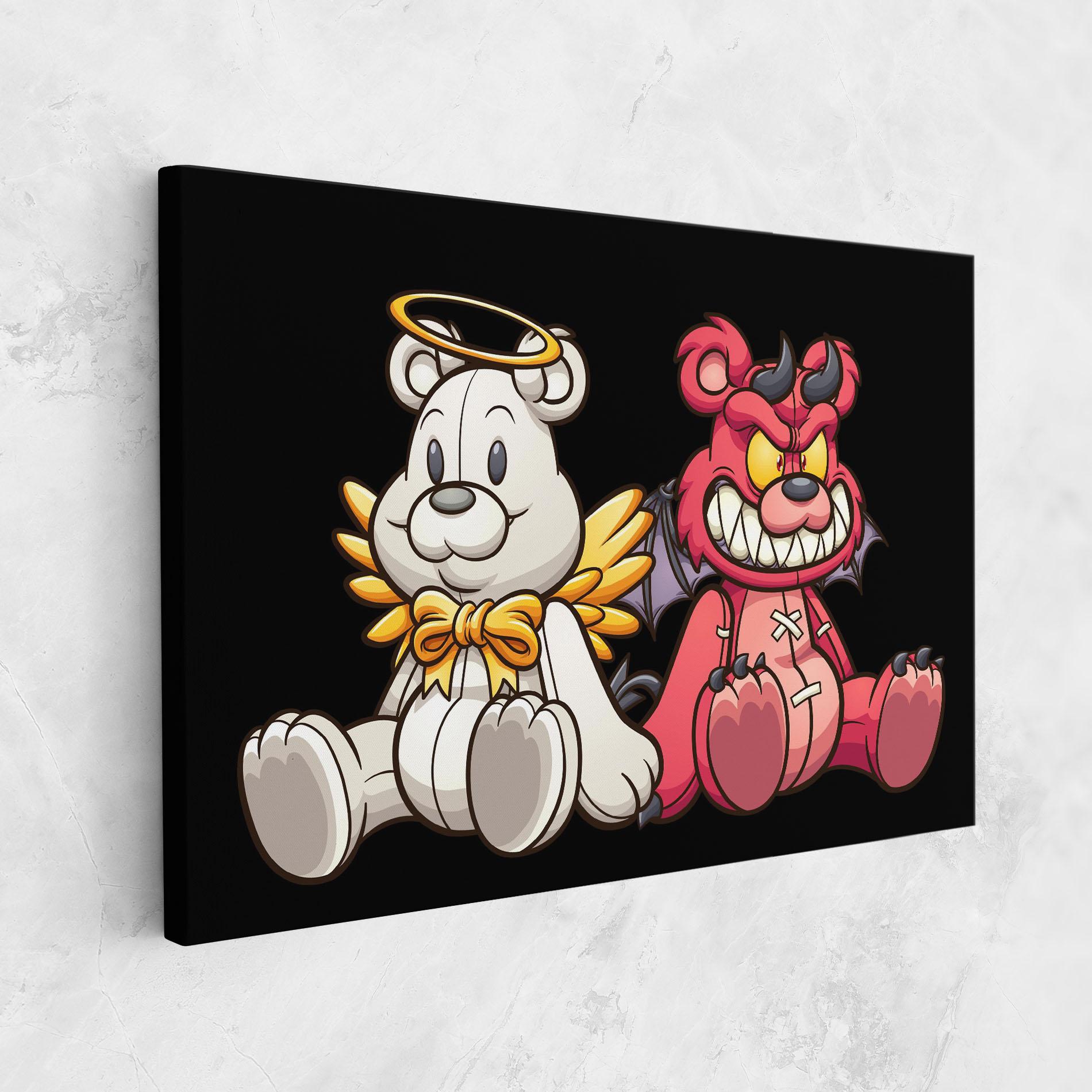 Leinwandbild Angel Bear mockup 1