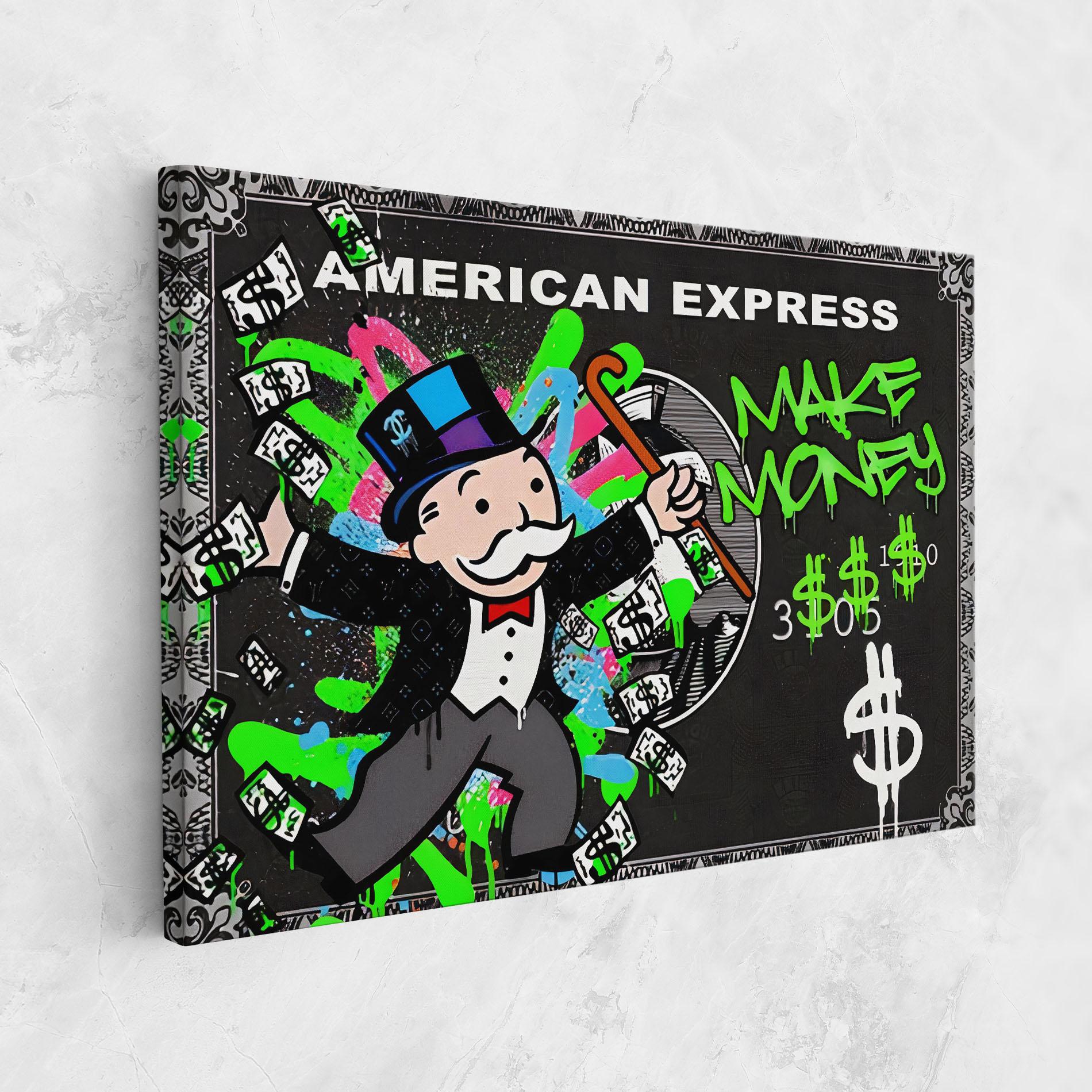 Leinwandbild Make Money mockup 1