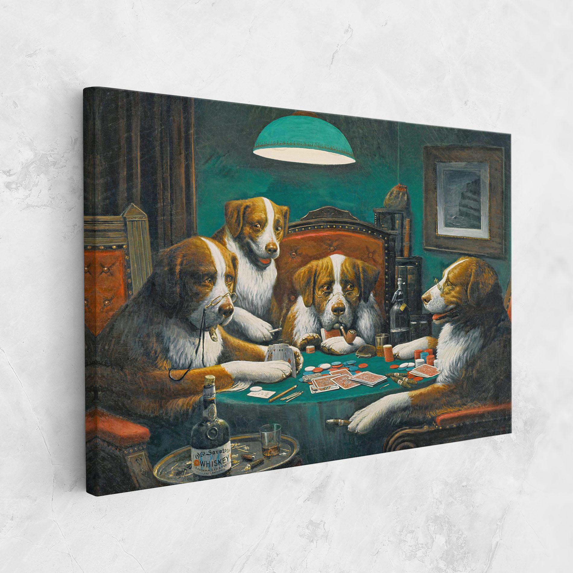 Leinwandbild Poker Game mockup 1