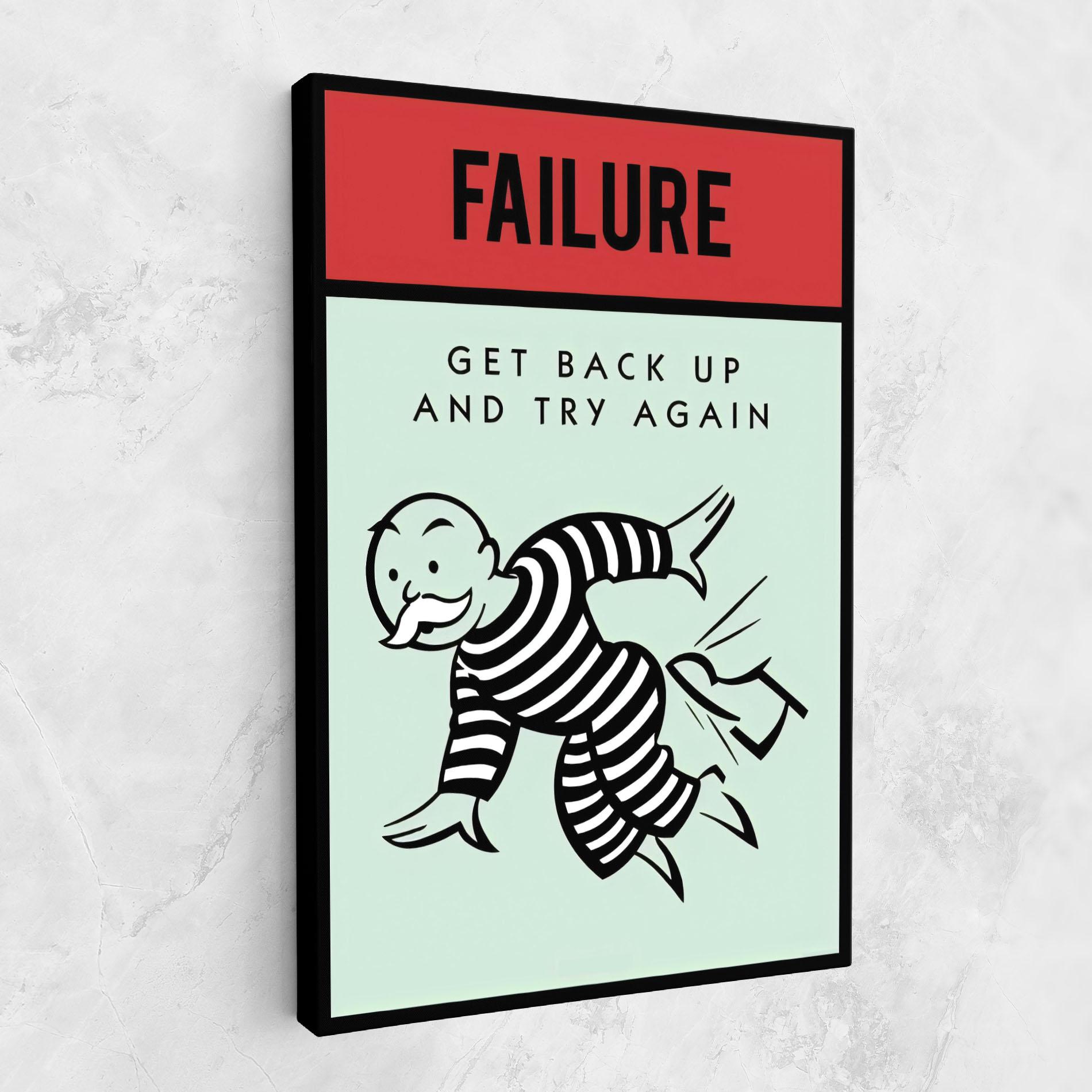 Leinwandbild FAILURE mockup 1