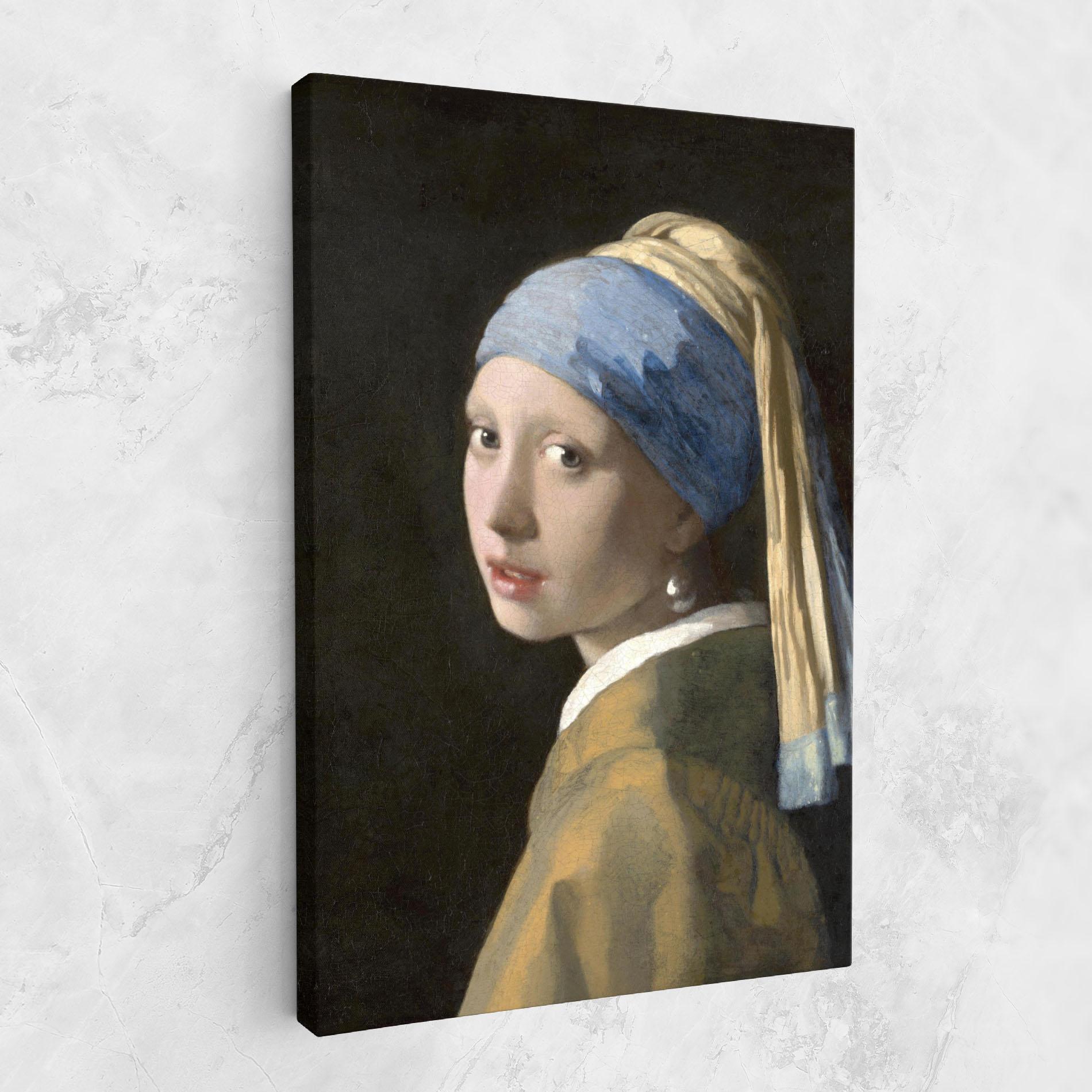 Leinwandbild Girl With A Pearl mockup 1