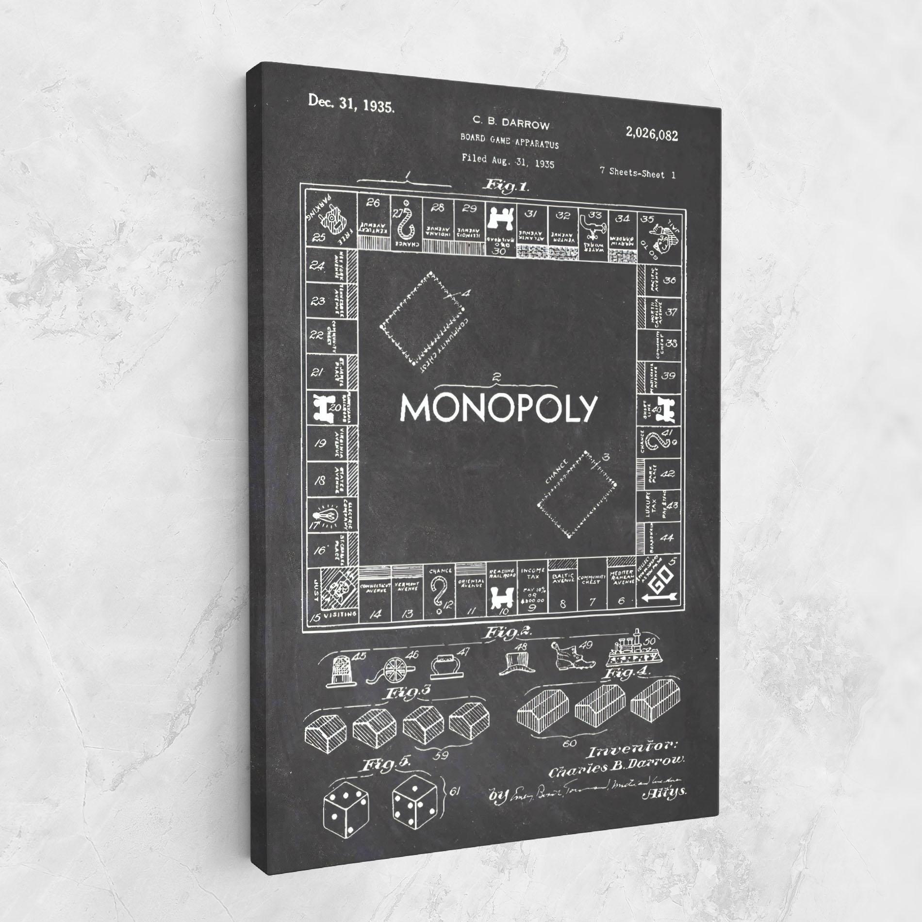 Leinwandbild Monopoly Board mockup 1