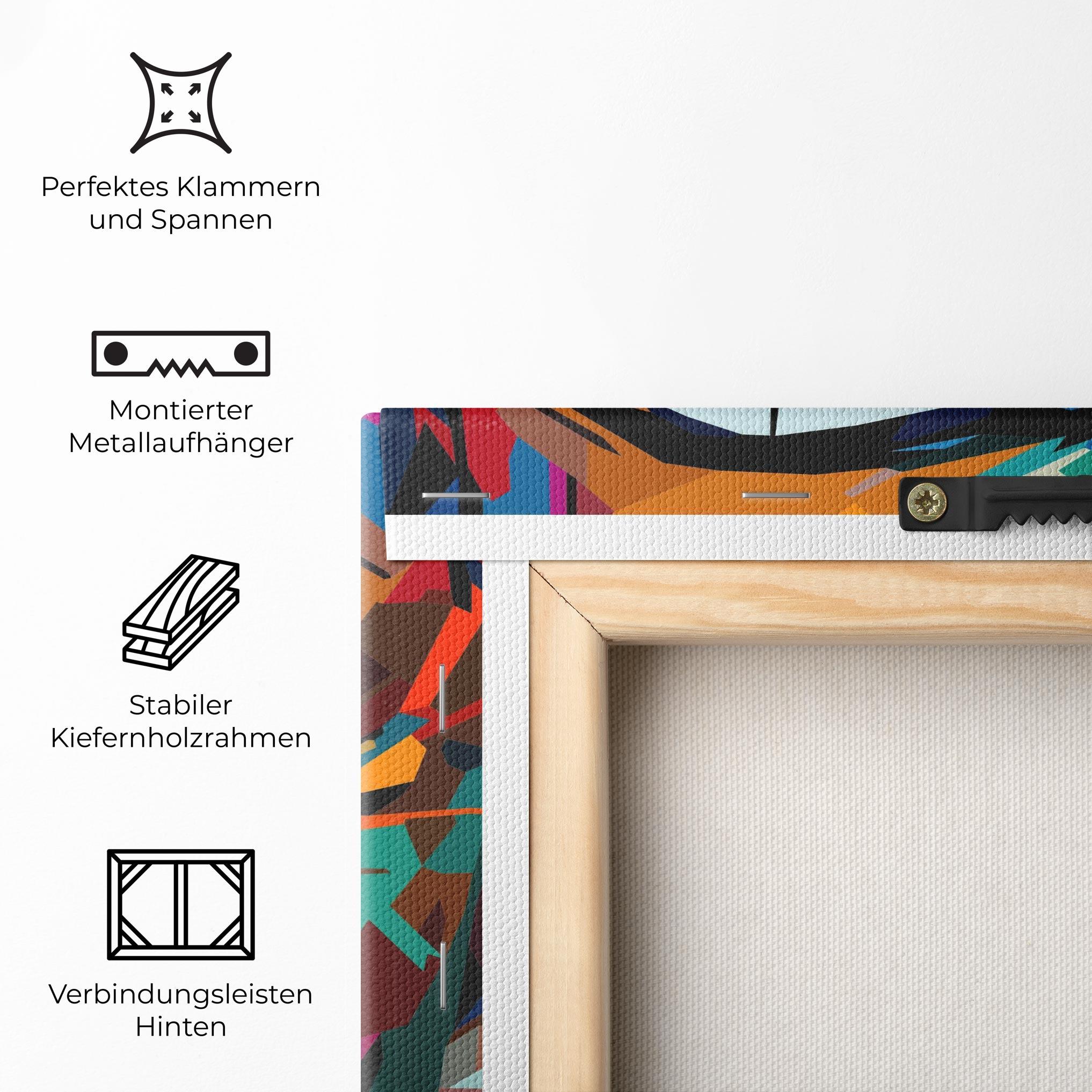 Leinwandbild Colorful Eye mockup 5