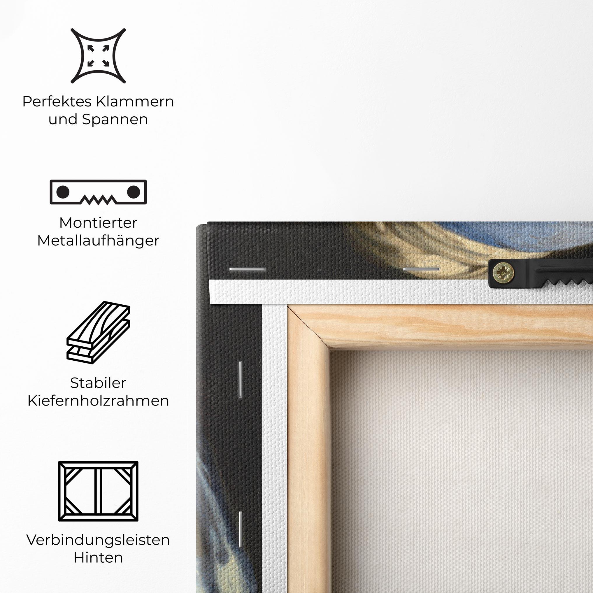 Leinwandbild Girl With A Pearl mockup 5