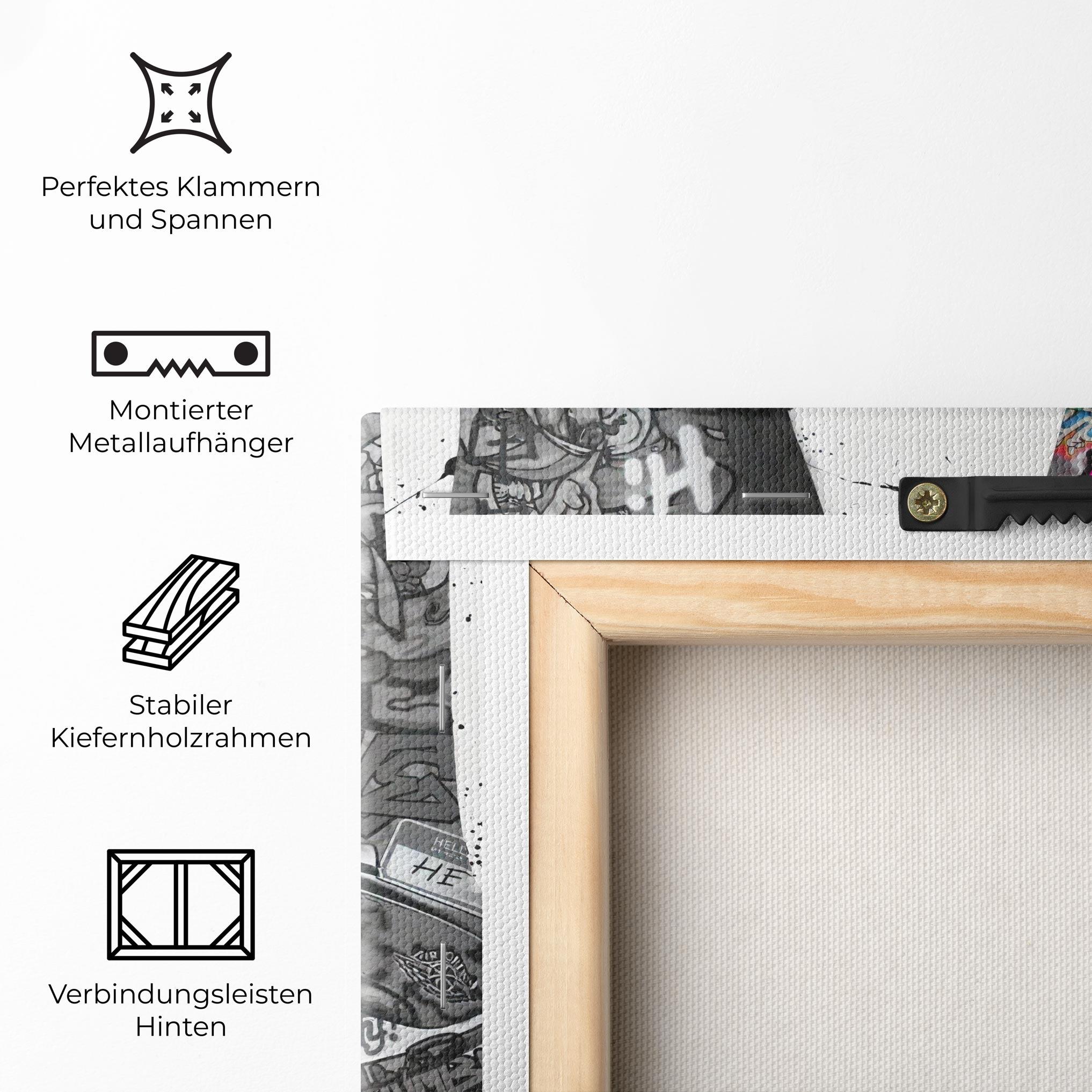 Leinwandbild Love On My Toes mockup 5