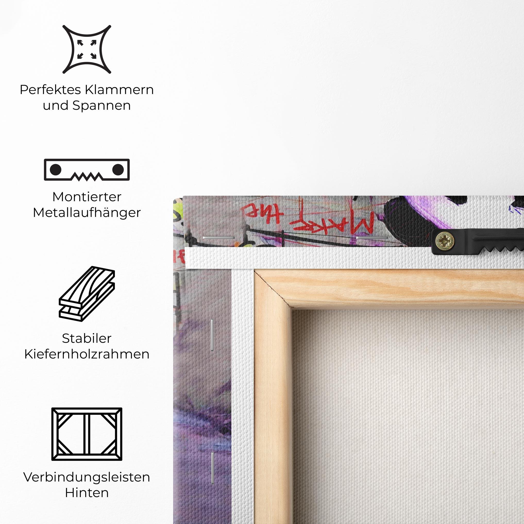Leinwandbild Silence Panda mockup 5