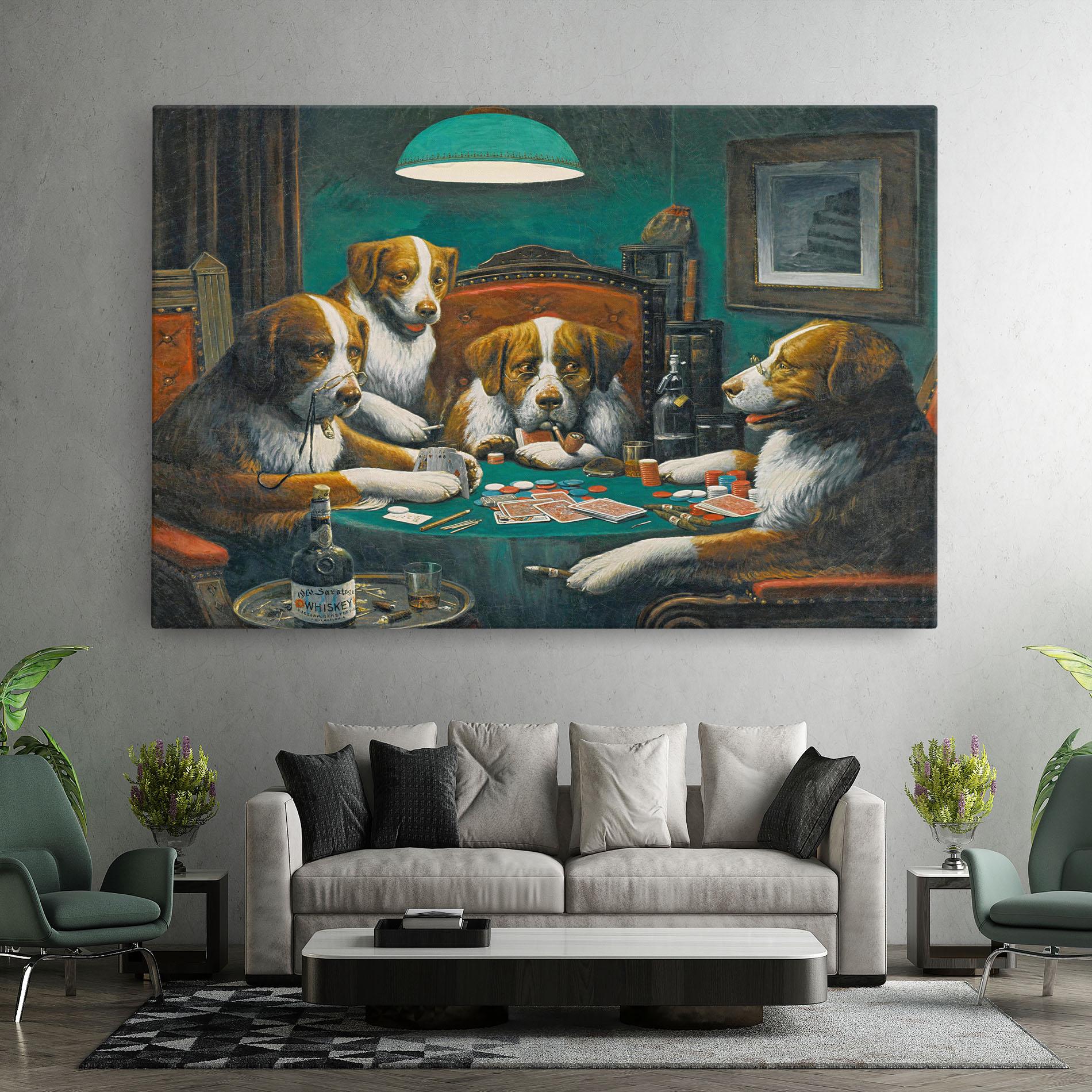 Leinwandbild Poker Game mockup 7