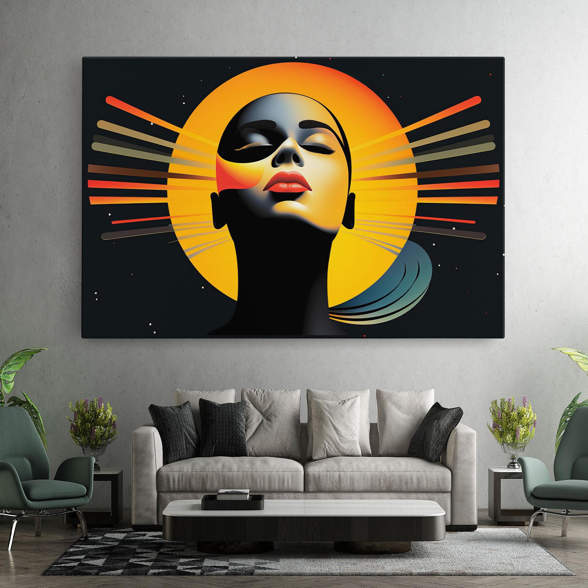 Leinwandbild Synthetic Dreamy Profile mockup 7