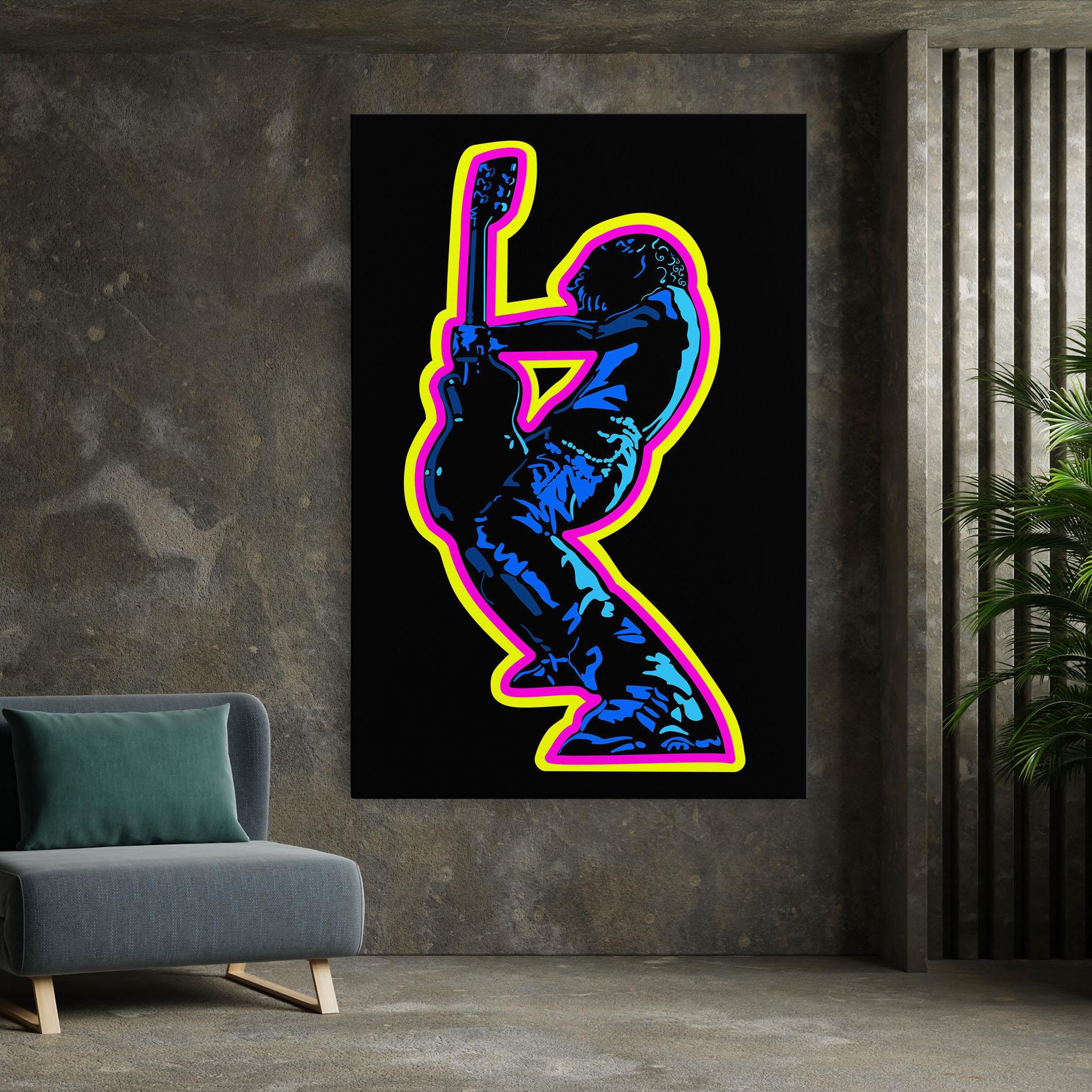 Leinwandbild Guitarist Art mockup 7