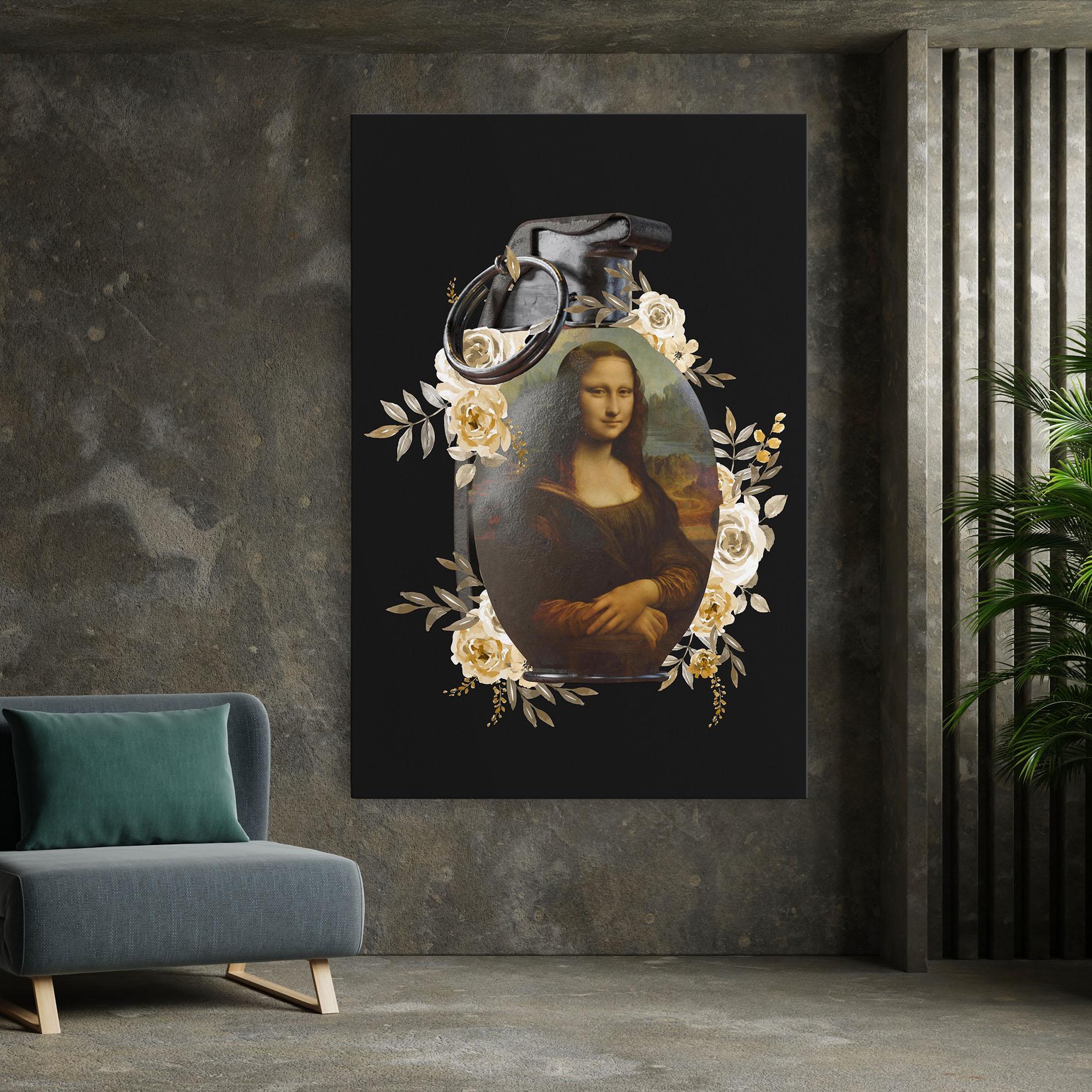 Leinwandbild Monalisa Bomb mockup 7