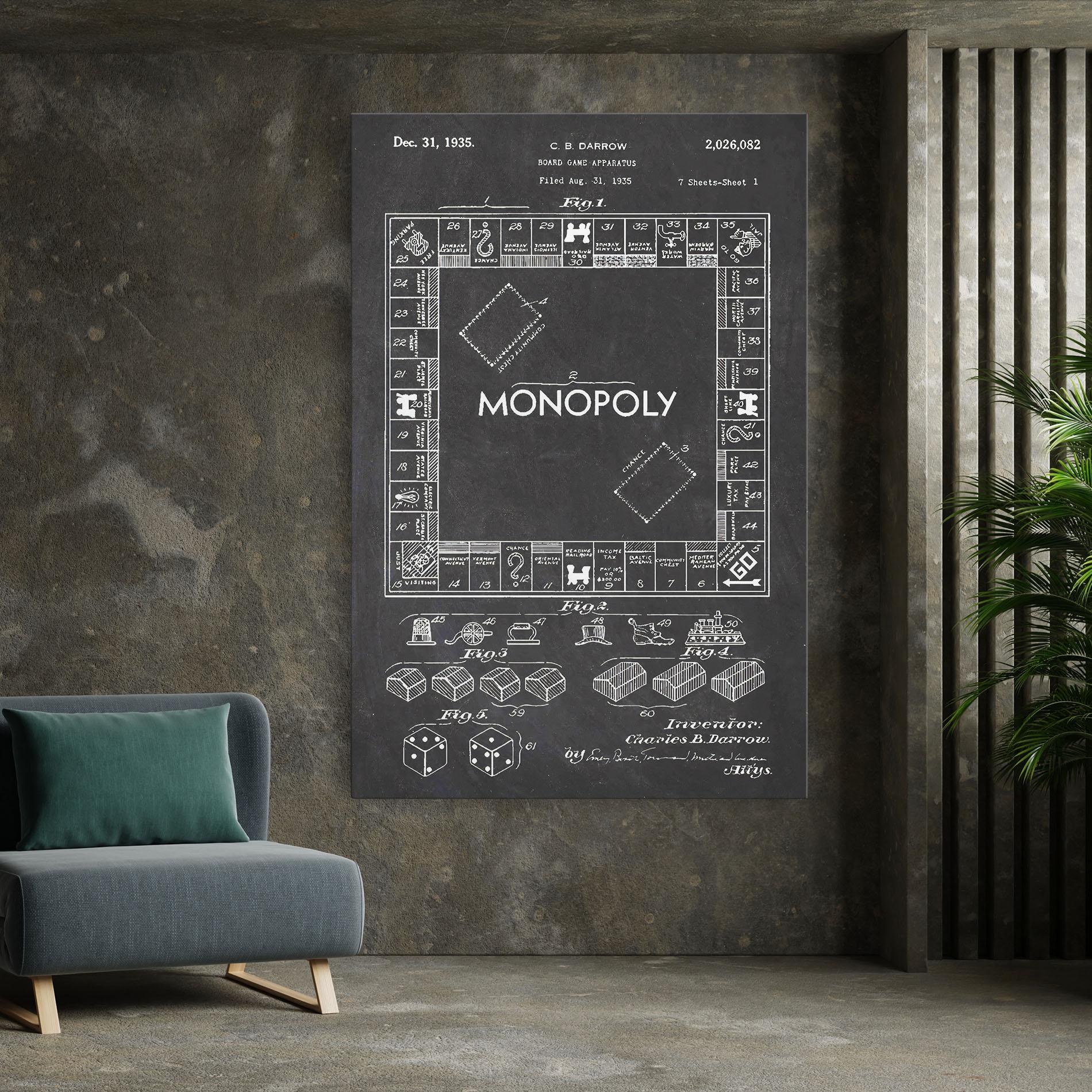 Leinwandbild Monopoly Board mockup 7