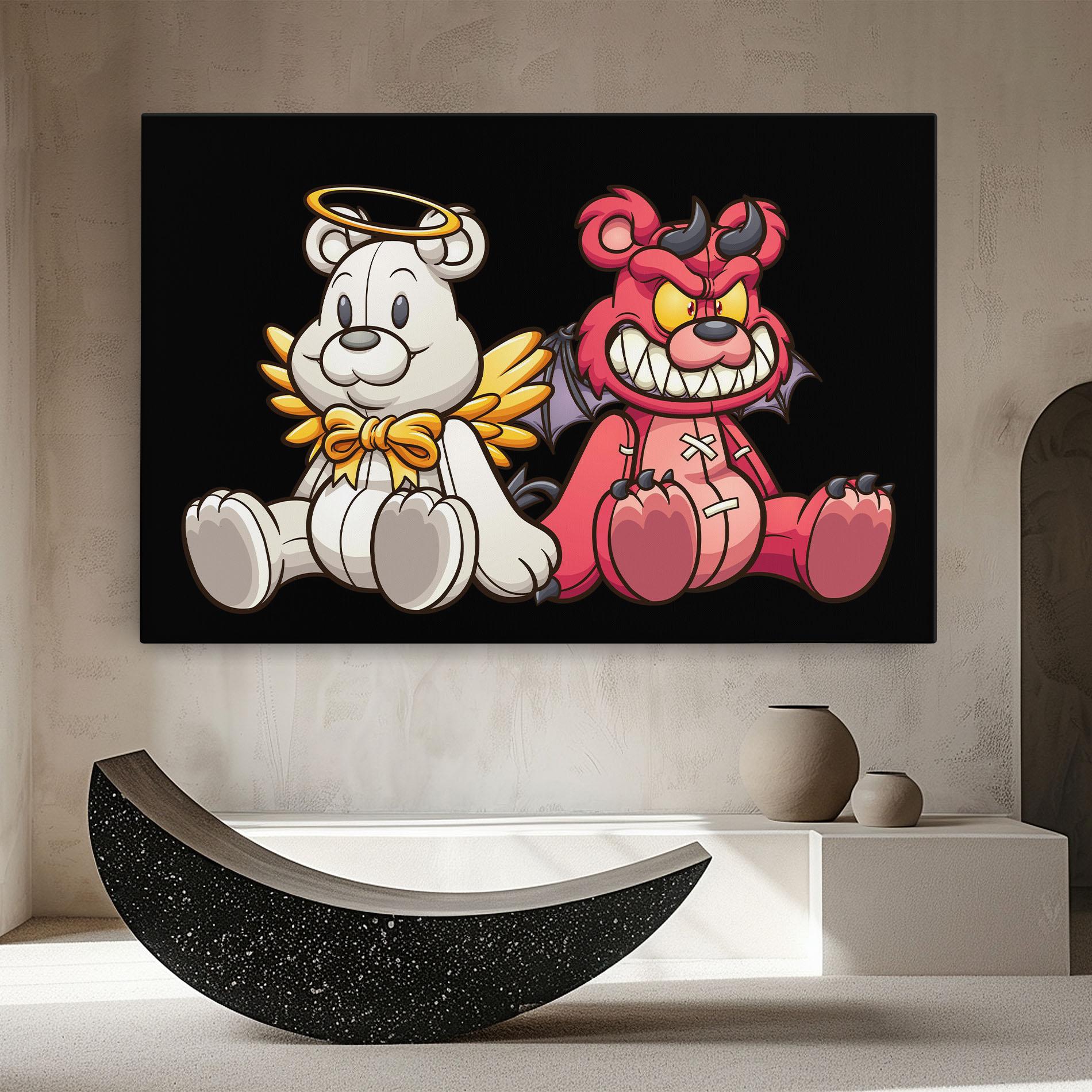 Leinwandbild Angel Bear mockup 8