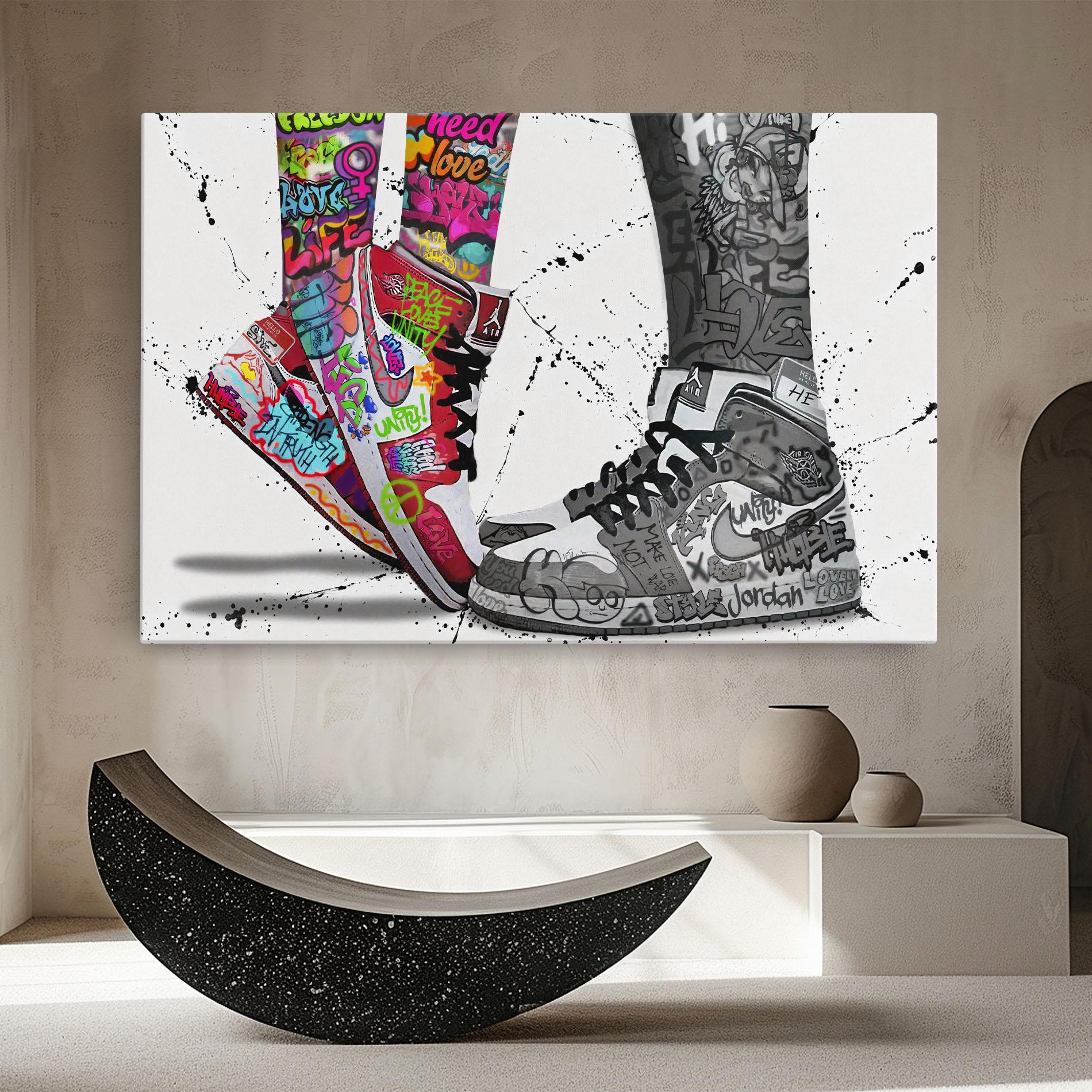 Leinwandbild Love On My Toes mockup 8