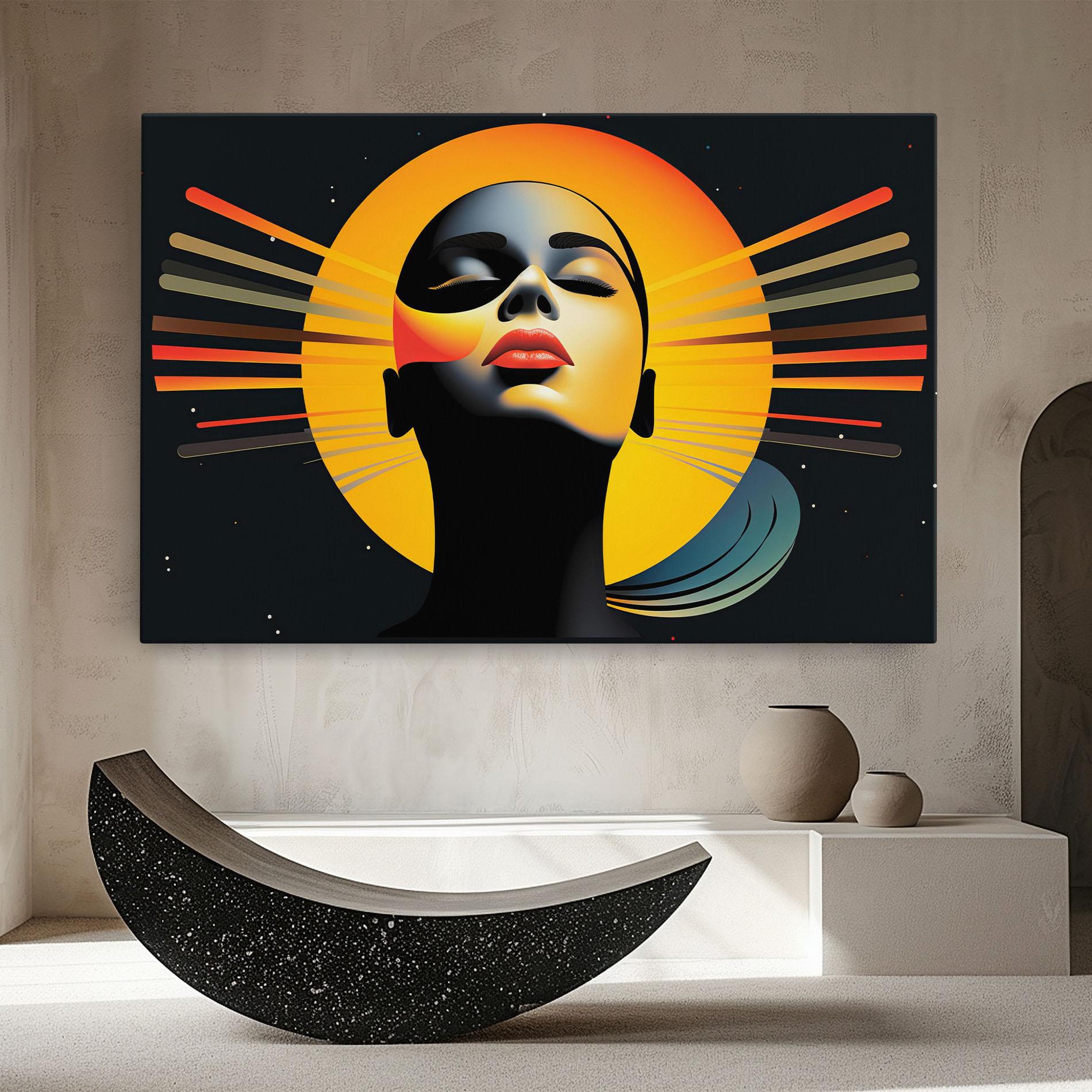 Leinwandbild Synthetic Dreamy Profile mockup 8