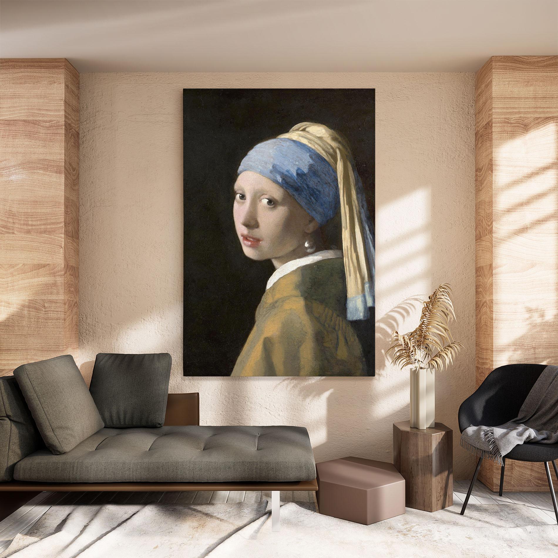 Leinwandbild Girl With A Pearl mockup 8
